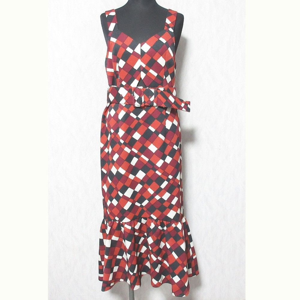Other Other GRACE CONTINENTAL Check Print Dress Cotton Dresses 0122431029 DUTY FREE for USA Size ONE SIZE - 1 Thumbnail