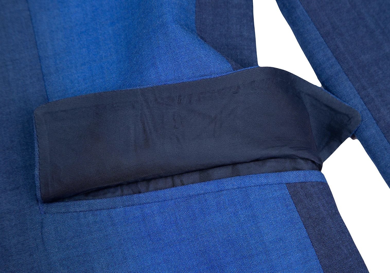 Issey Miyake Wool Gradient 1-Button Jacket in Blue Size 4 Size US XL / EU 56 / 4 - 12 Thumbnail