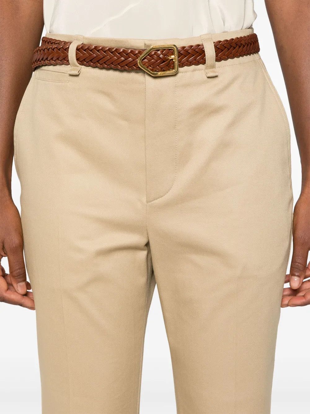 Saint Laurent Paris o1y0126 Casual Pant in Sand Size 28" / US 6 / IT 42 - 3 Thumbnail
