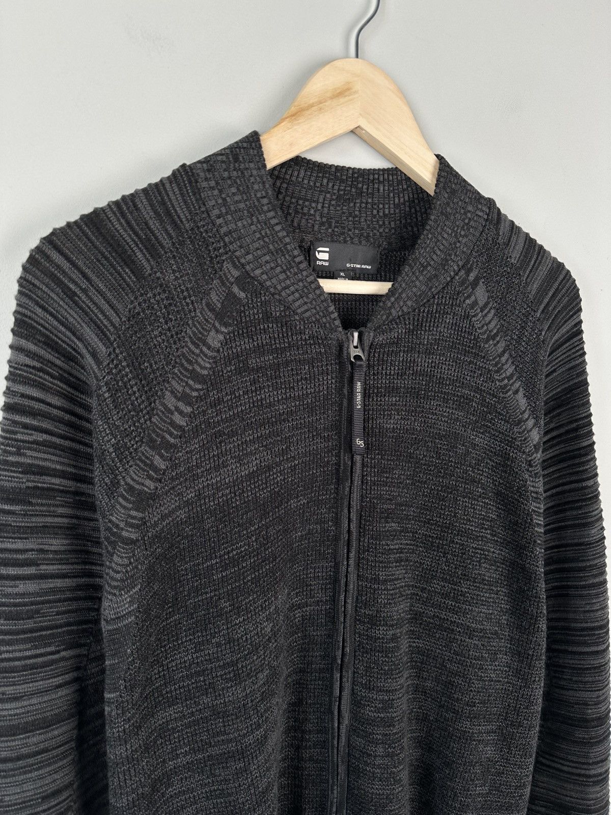 G-Star G star Raw 3D Biker Zip Knit Sweater Avant Garde Size US XL / EU 56 / 4 - 3 Thumbnail