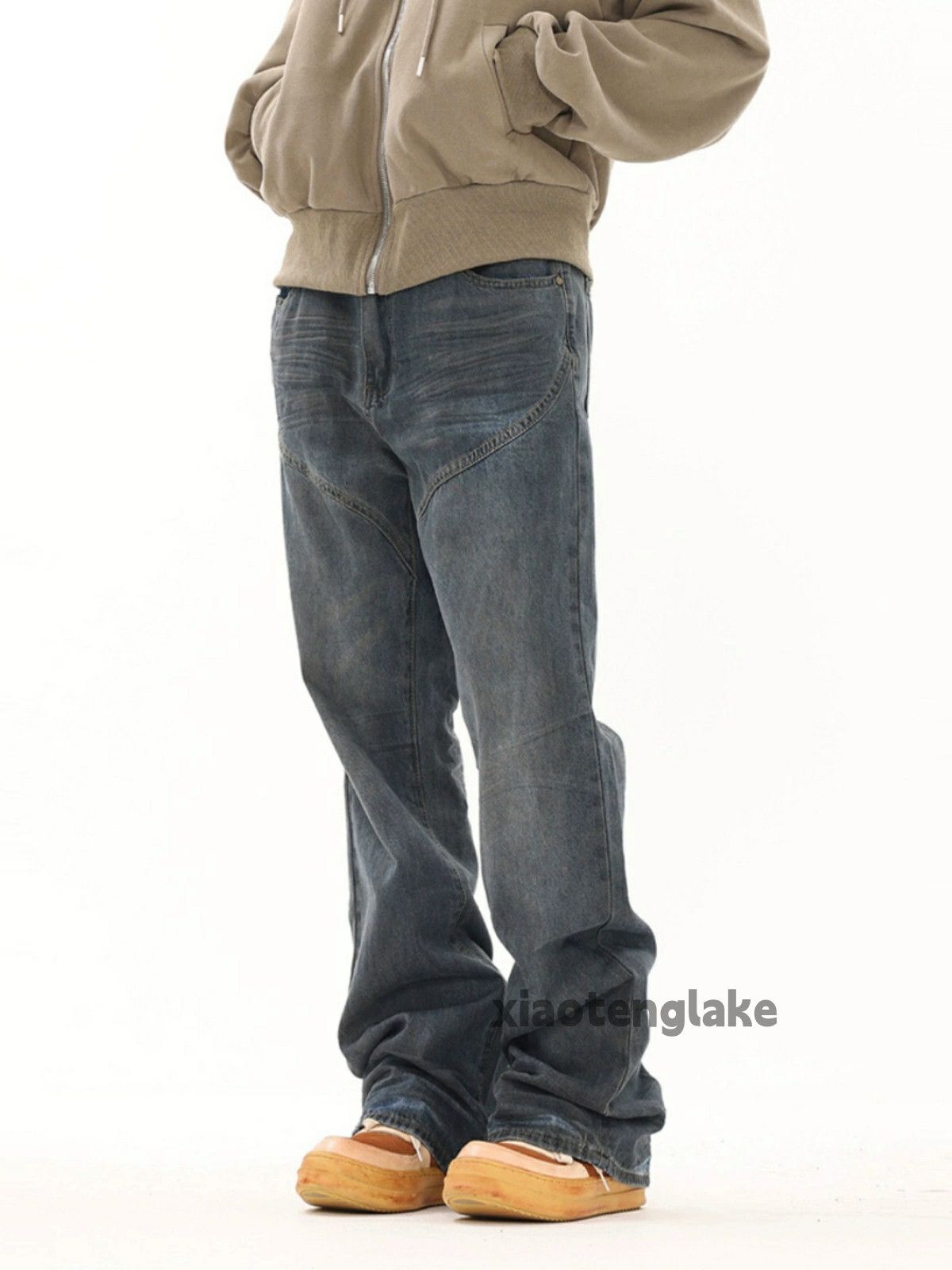 Jean × Vintage washed faded cleanfit yuppie stain bootcut jeans Size US 32 / EU 48 - 5 Thumbnail