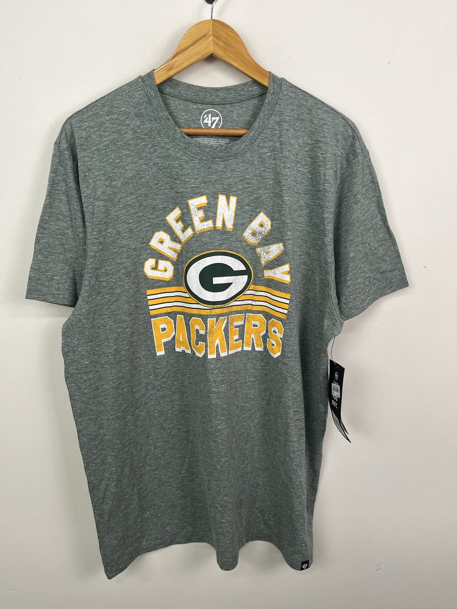Vintage New NFL Green Bay Packers Team Logo Faded T-Shirt Size XL Size US XL / EU 56 / 4 - 1 Thumbnail
