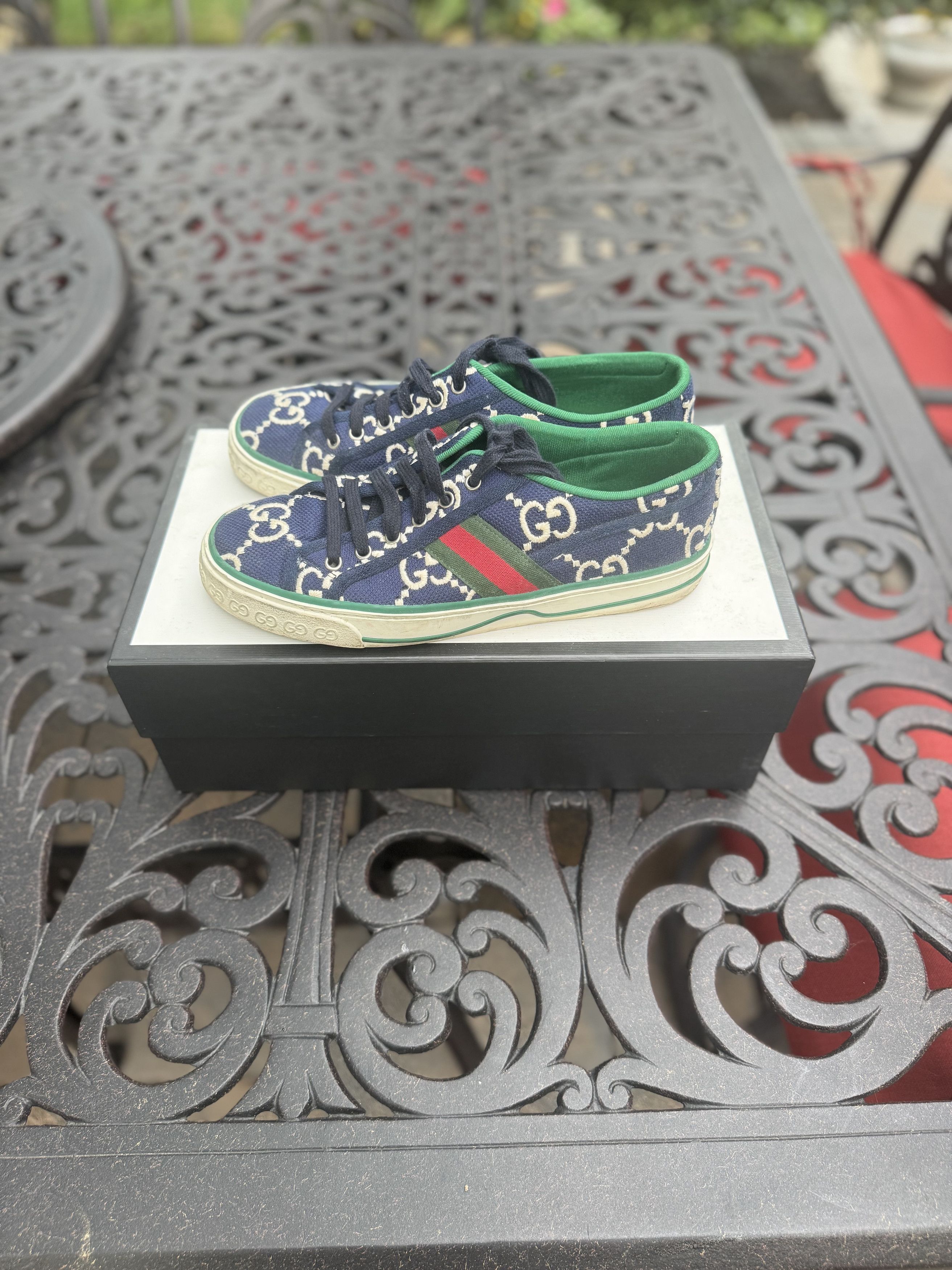 Gucci canvas tennis sneaker