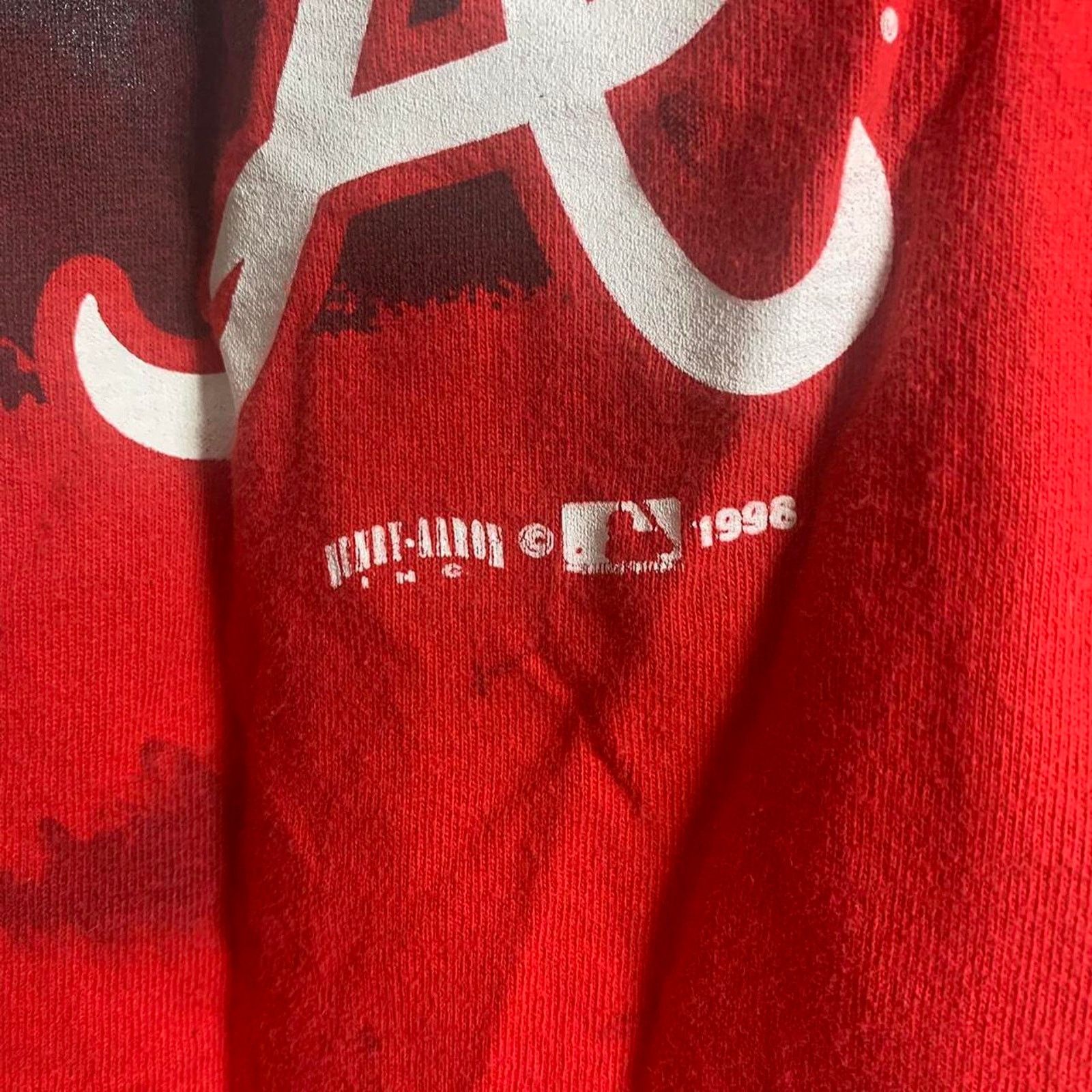 MLB vintage 1998 MLB ATLANTA BRAVES BASEBALL mullet tee shirt M Size US M / EU 48-50 / 2 - 7 Thumbnail