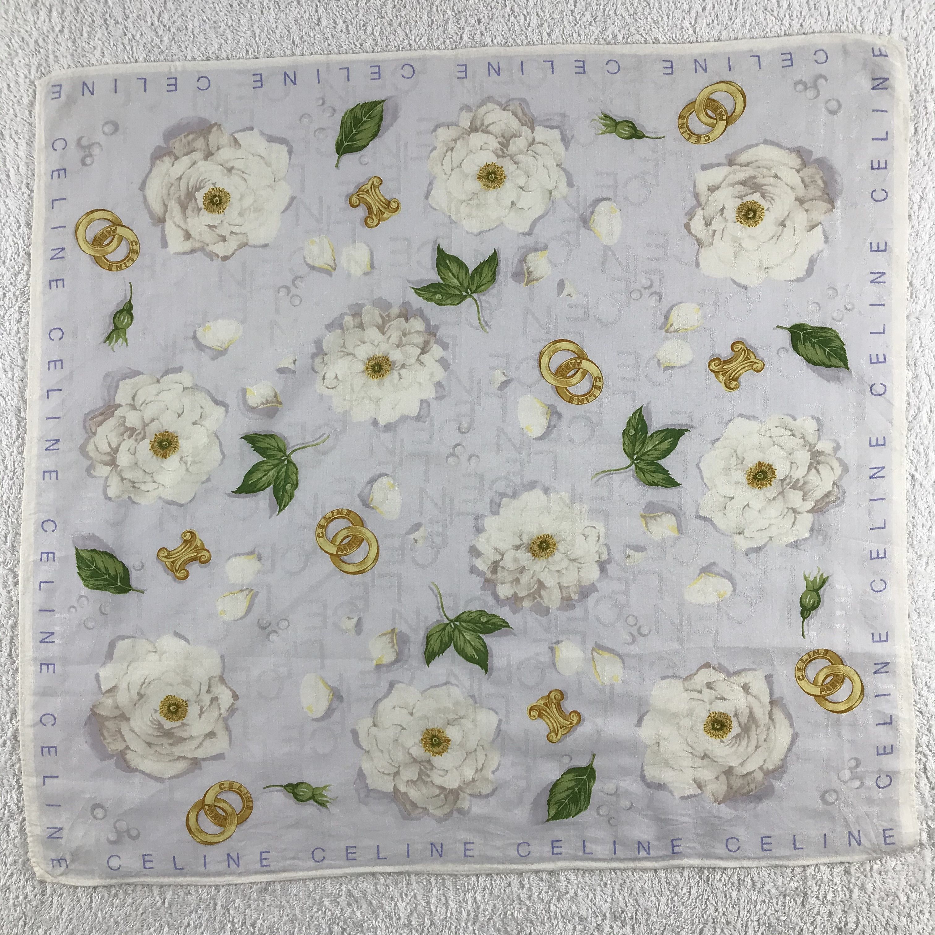 Celine × Vintage Celine Bandana / Handkerchief / Neckerchief - S292 Size ONE SIZE - 1 Thumbnail