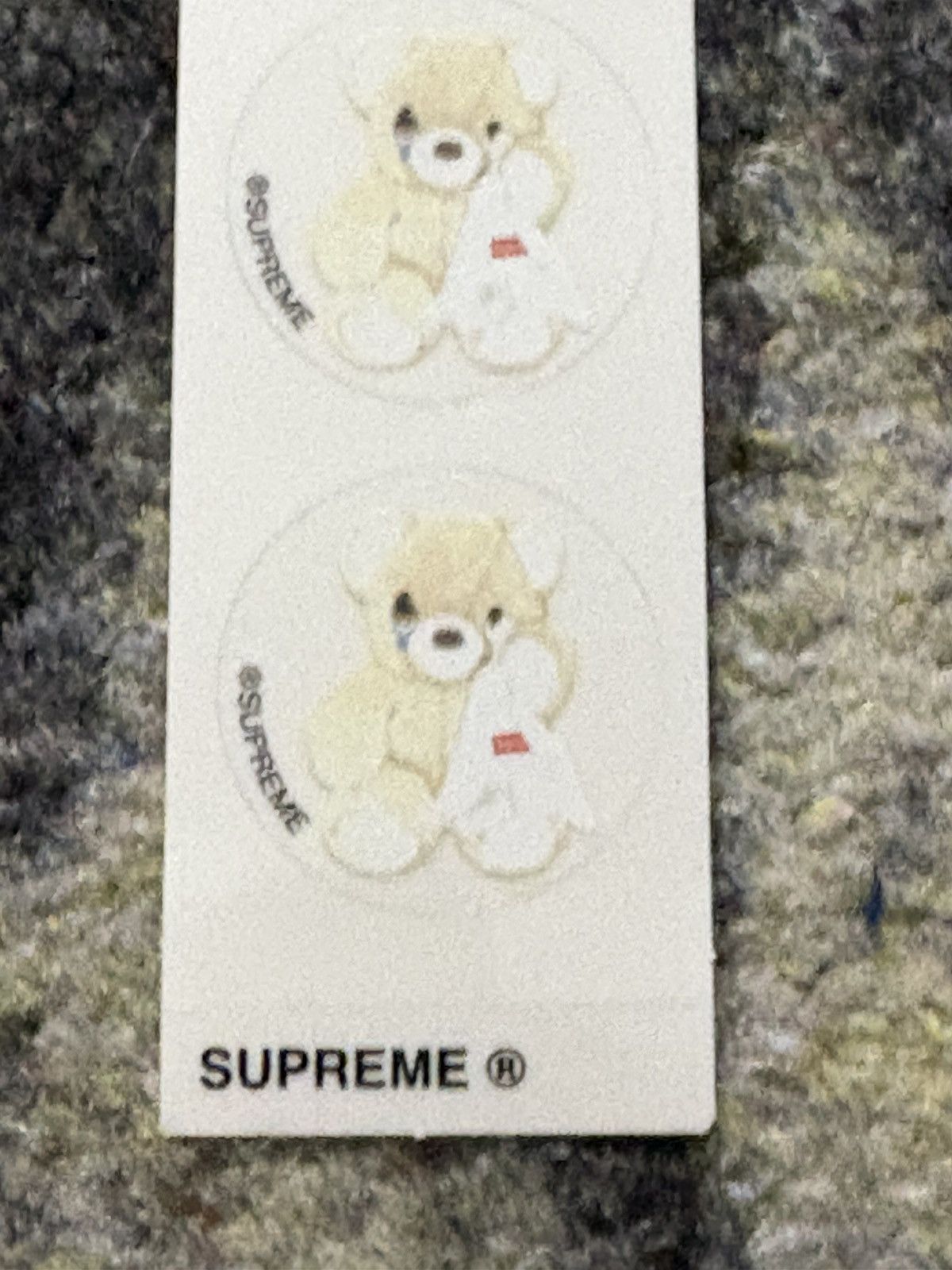 Supreme Supreme Bear with Tissue Sticker Strip Size ONE SIZE - 2 Thumbnail