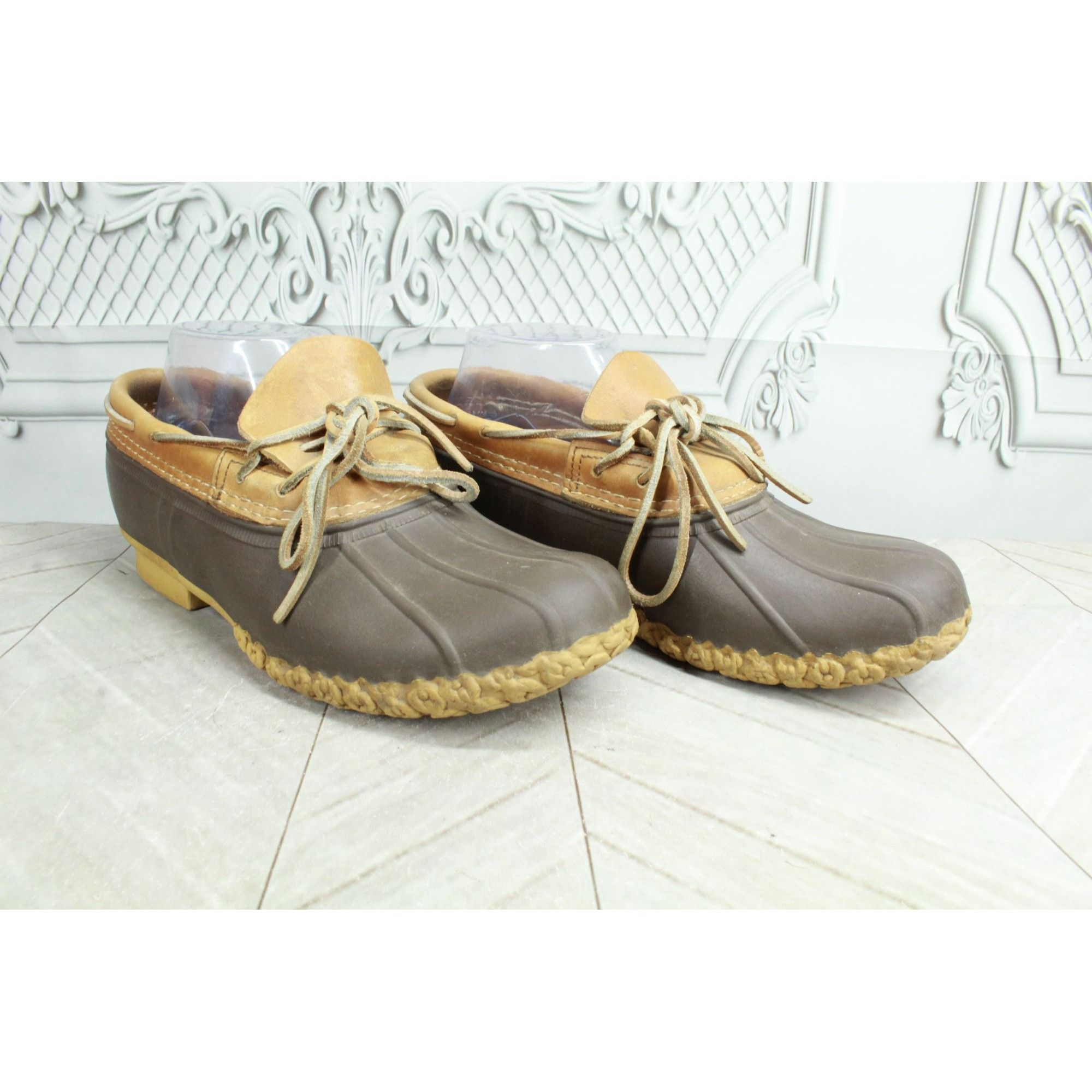 L.L. Bean × Leather LL Bean Waterproof Gumshoes Low Ankle Duck Boots Size US 9 / IT 39 - 4 Thumbnail