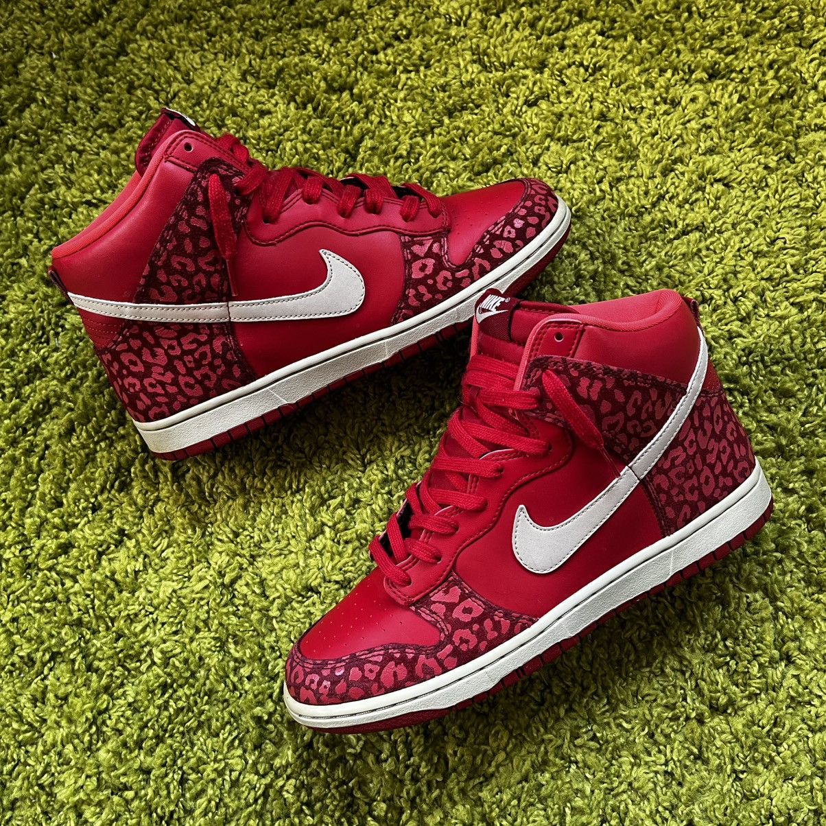 Nike Nike Dunk Red Leopard Vintage 2011 Size US 9 / EU 42 - 2 Thumbnail