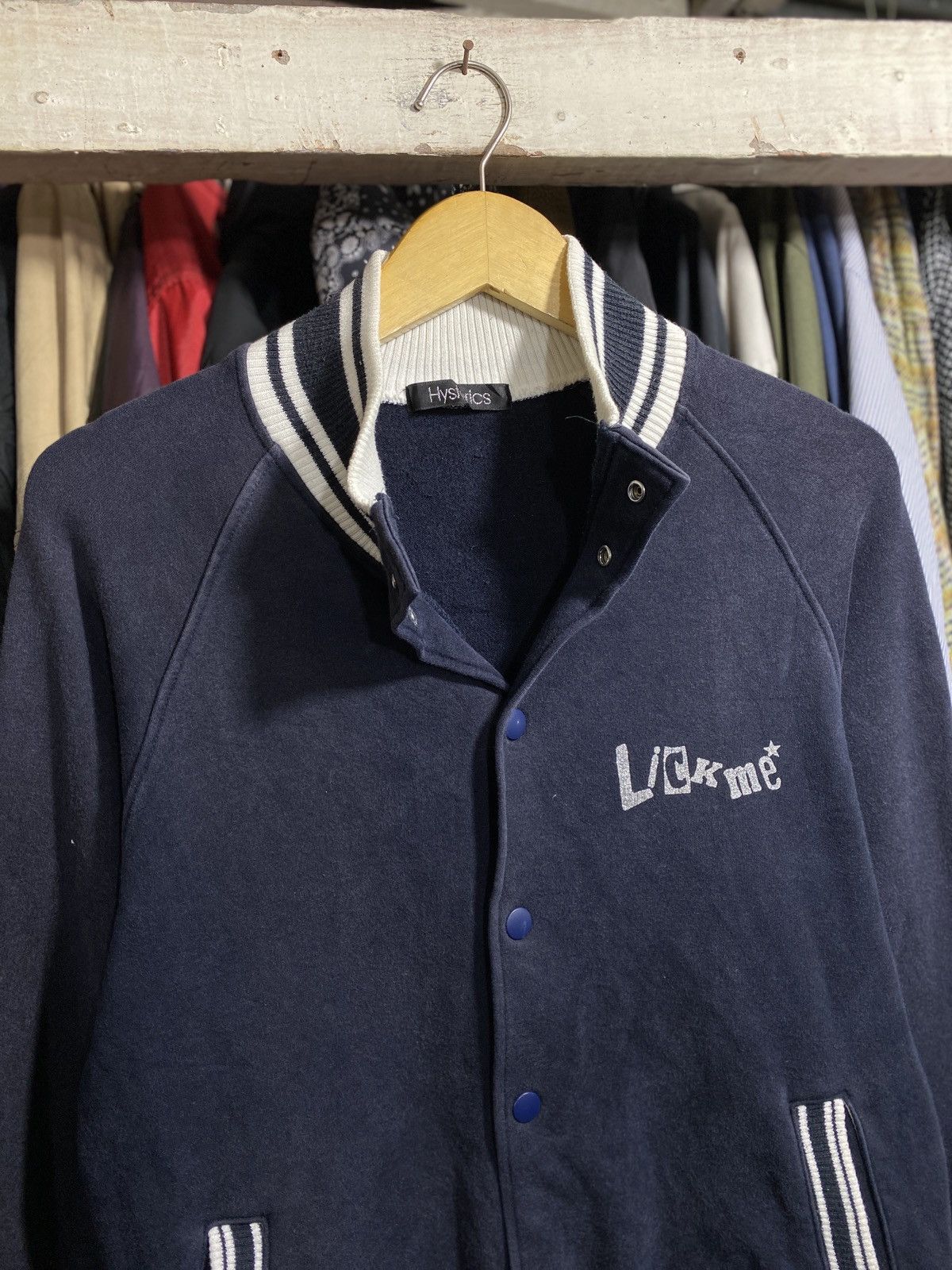 Hysteric Glamour × Japanese Brand Vintage Hysteric Glamour Lick Me Varsity Jacket Size US S / EU 44-46 / 1 - 1 Thumbnail