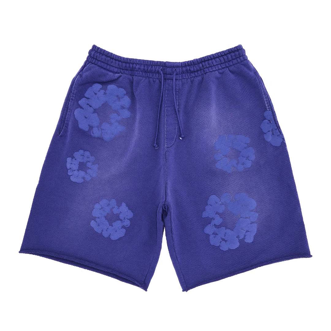 DENIM TEARS Denim Tears Cotton Wreath Shorts Blue |BRAND NEW Large