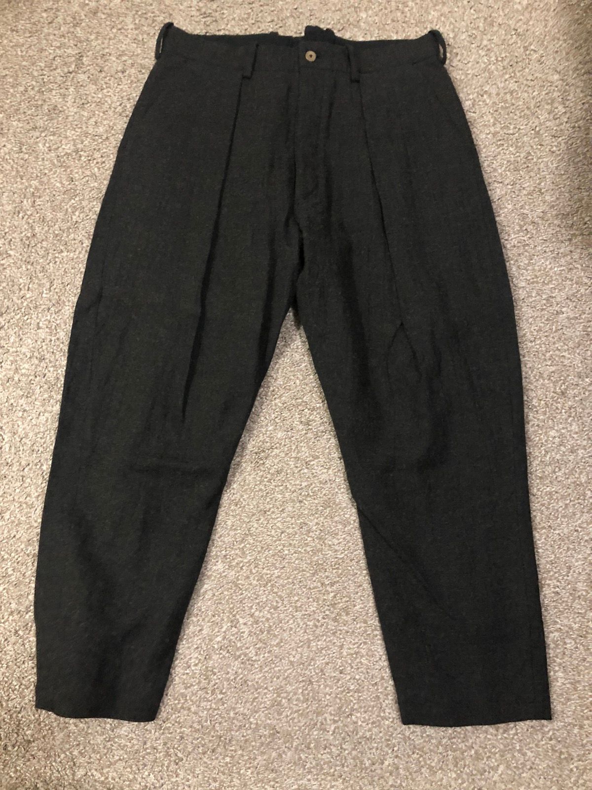 Pre-owned Araki Yuu X Geoffrey B Small Final Price Araki Yuu Tweed Pants In Black