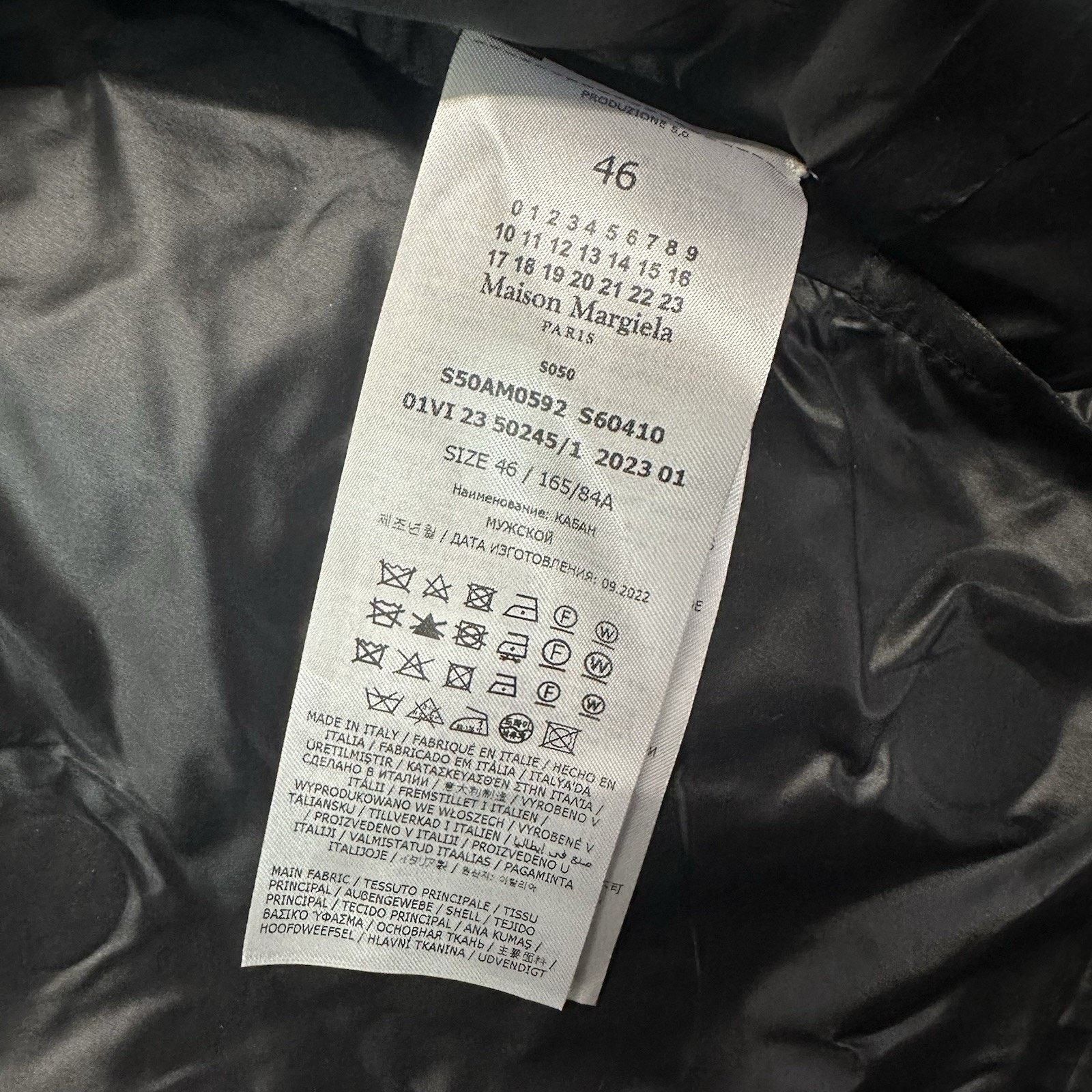 Maison Margiela NWT Maison Martin Margiela Black Puffer Jacket Sz 46 NEW Size US XL / EU 56 / 4 - 6 Thumbnail