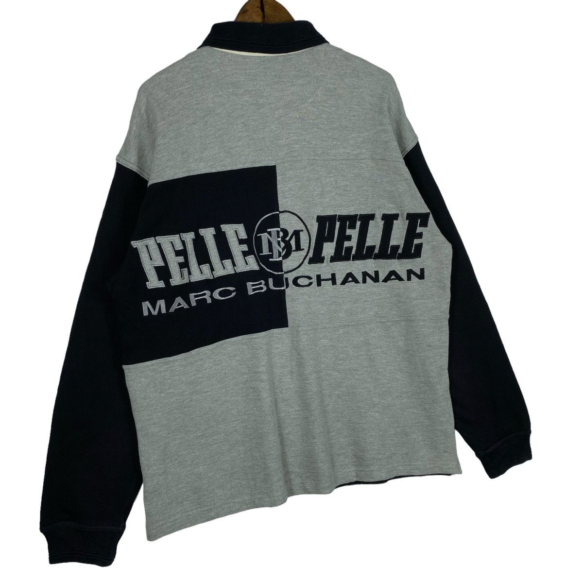 Marc Buchanan × Pelle Pelle × Vintage Vintage Pelle Pelle Marc Buchanan Rugby Polo Shirt Size US L / EU 52-54 / 3 - 4 Thumbnail