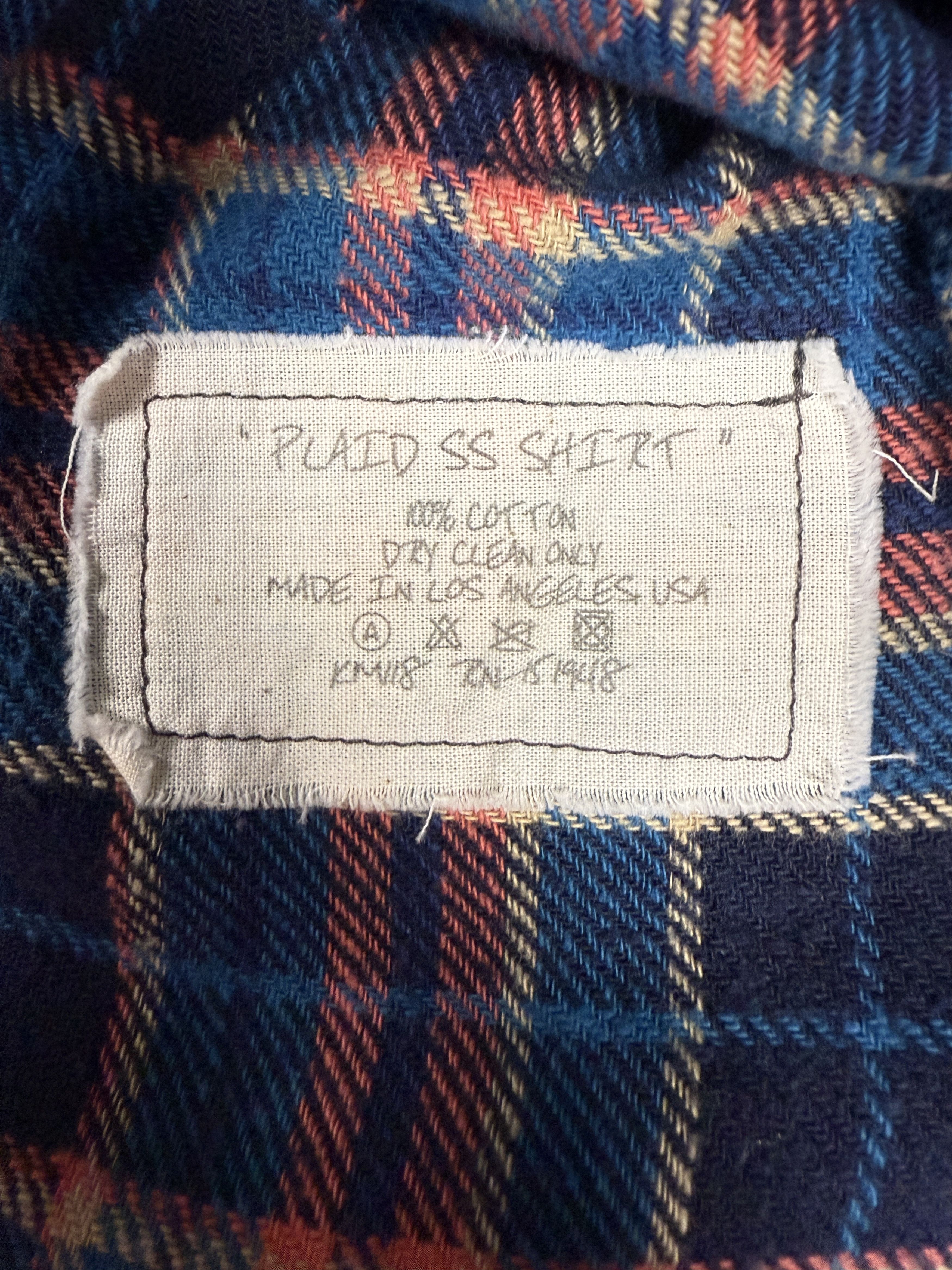 Greg Lauren $795 Greg Lauren Plaid Short Sleeve Shirt Size US L / EU 52-54 / 3 - 7 Thumbnail
