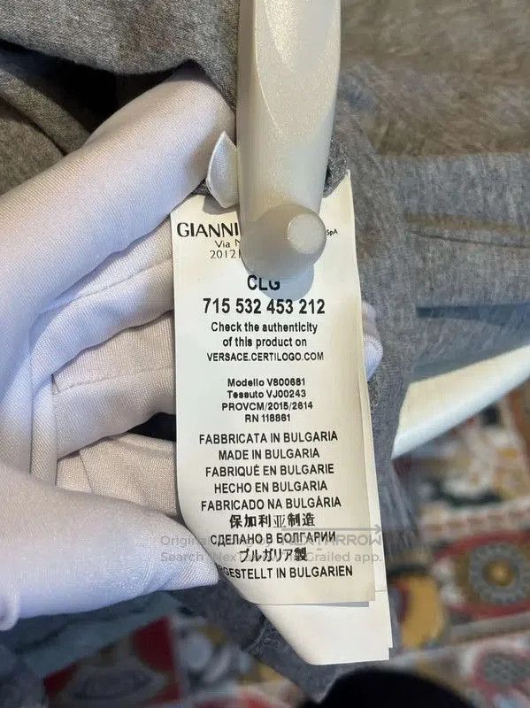 Versace Versace Summer Grey Cotton T-Shirt for Women . Size M / US 6-8 / IT 42-44 - 6 Thumbnail