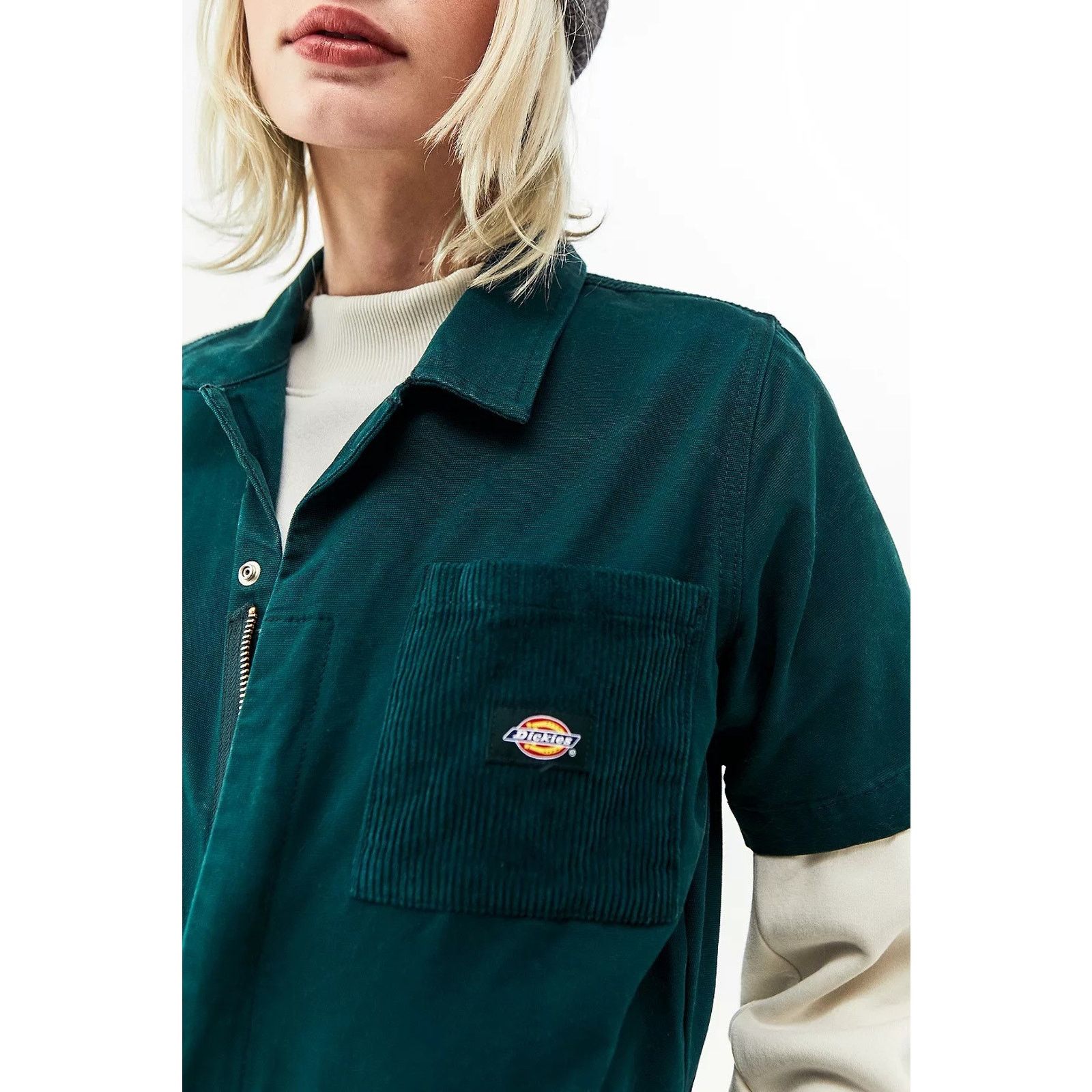 Dickies Dickies forest green reworked corduroy accent coveralls XS Size 27" / US 4 / IT 40 - 1 Thumbnail