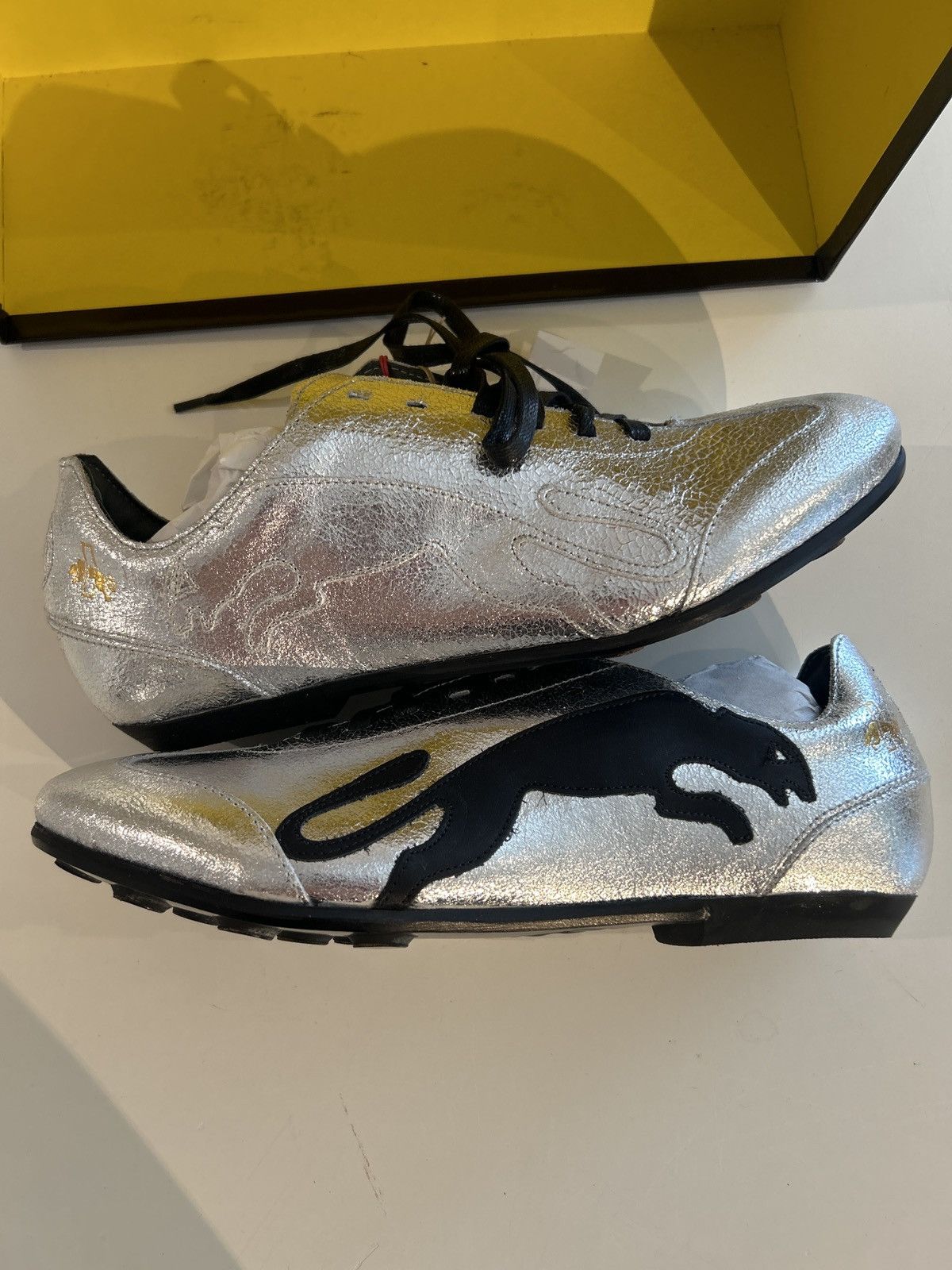 Puma Puma x Van Slobbe | Sprint Logo | Silber CAT | NEW! Size US 7.5 / IT 37.5 - 10 Thumbnail