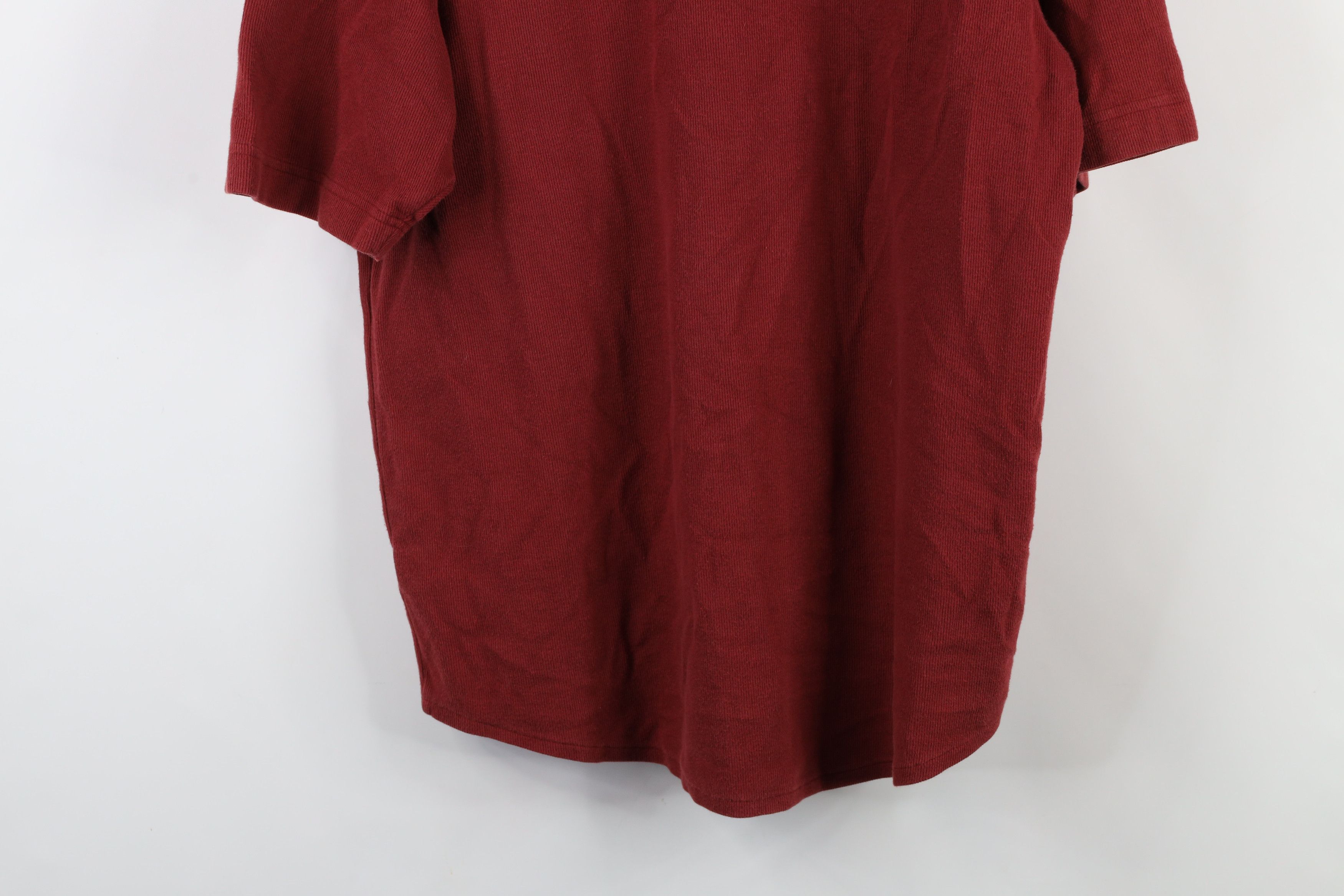 Vintage × Woolrich Woolen Mills Vintage 90s Woolrich Ribbed Knit Short Sleeve Button Shirt Size US L / EU 52-54 / 3 - 11 Thumbnail