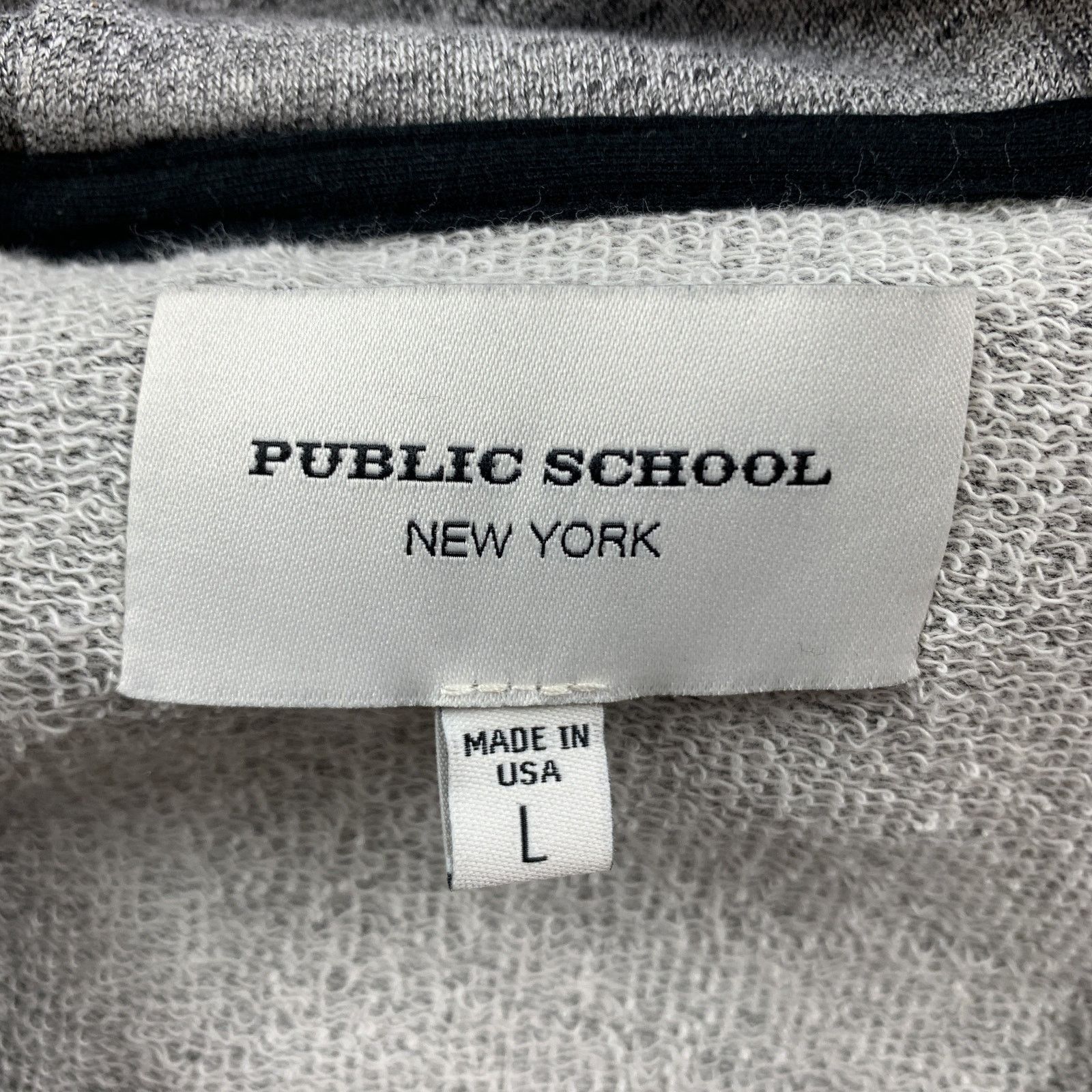 Public School PUBLIC SCHOOL Size L Grey Heather Cotton Hooded Sweatshirt Size US L / EU 52-54 / 3 - 6 Thumbnail