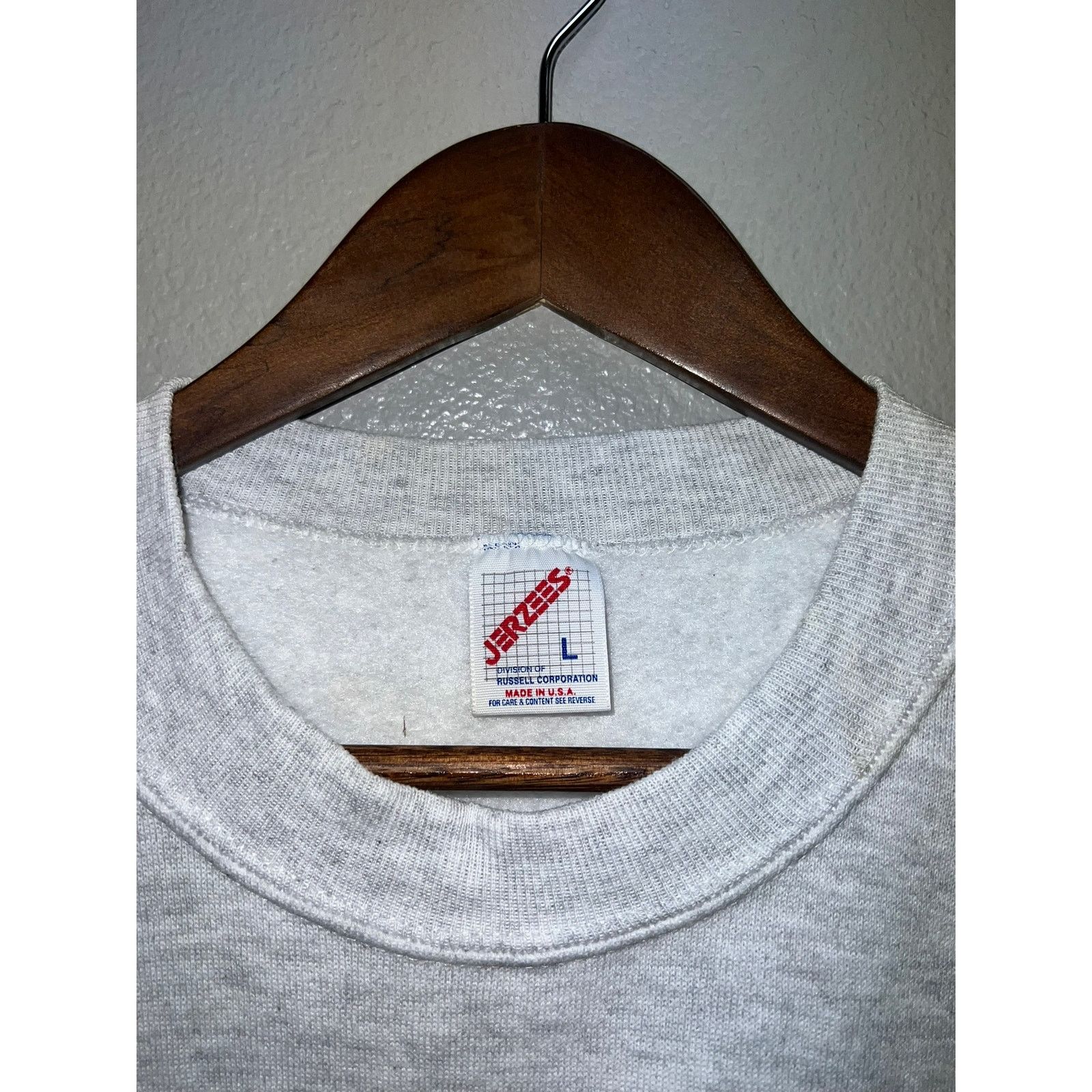 Jerzees Vintage Jerzees Sweatshirt Heather Gray Crewneck Large 90s L Size US L / EU 52-54 / 3 - 5 Thumbnail