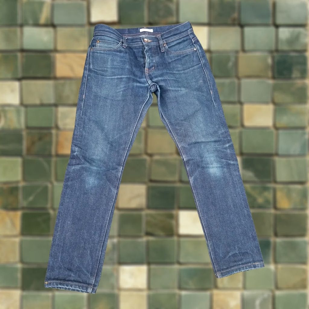 Denime UNBRANDED Jeans UB401 Taper 14.5 Selvedge Cotton Denim Jean - size 30 Blue Dark Vintage Blue 14.5 oz Selvedge 30x29 Mens Regular/Adult Size US 30 / EU 46 - 1 Thumbnail