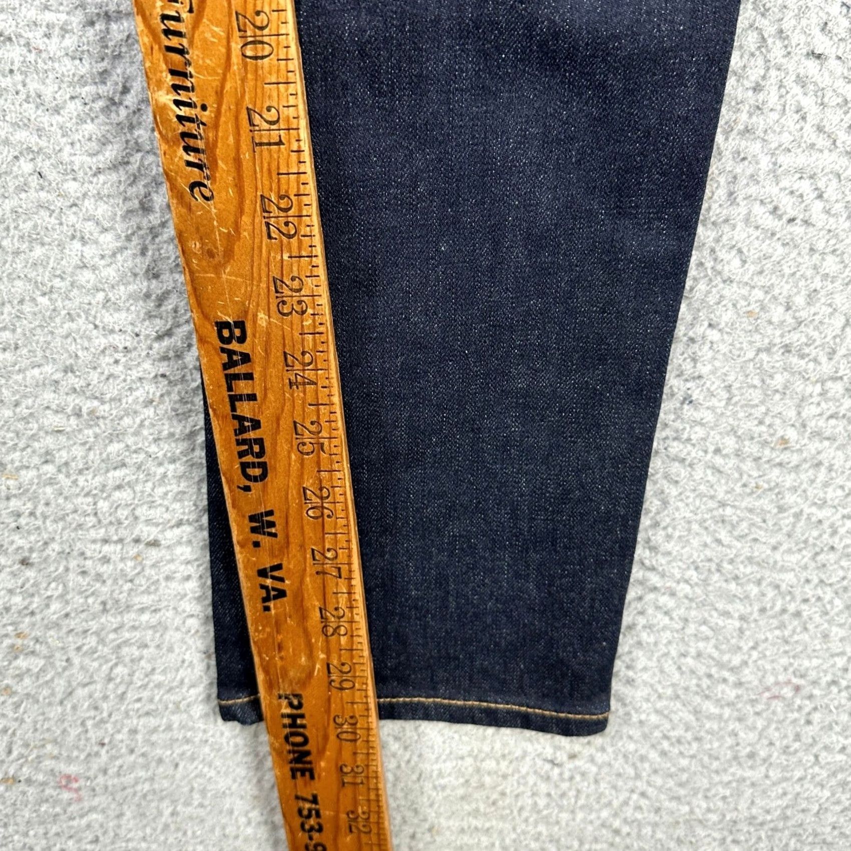 Madewell VINTAGE Madewell Mens Skinny Jeans 30X32 Blue Dark Washed Slim Fit Stretch Denim NEW Size US 30 / EU 46 - 7 Thumbnail