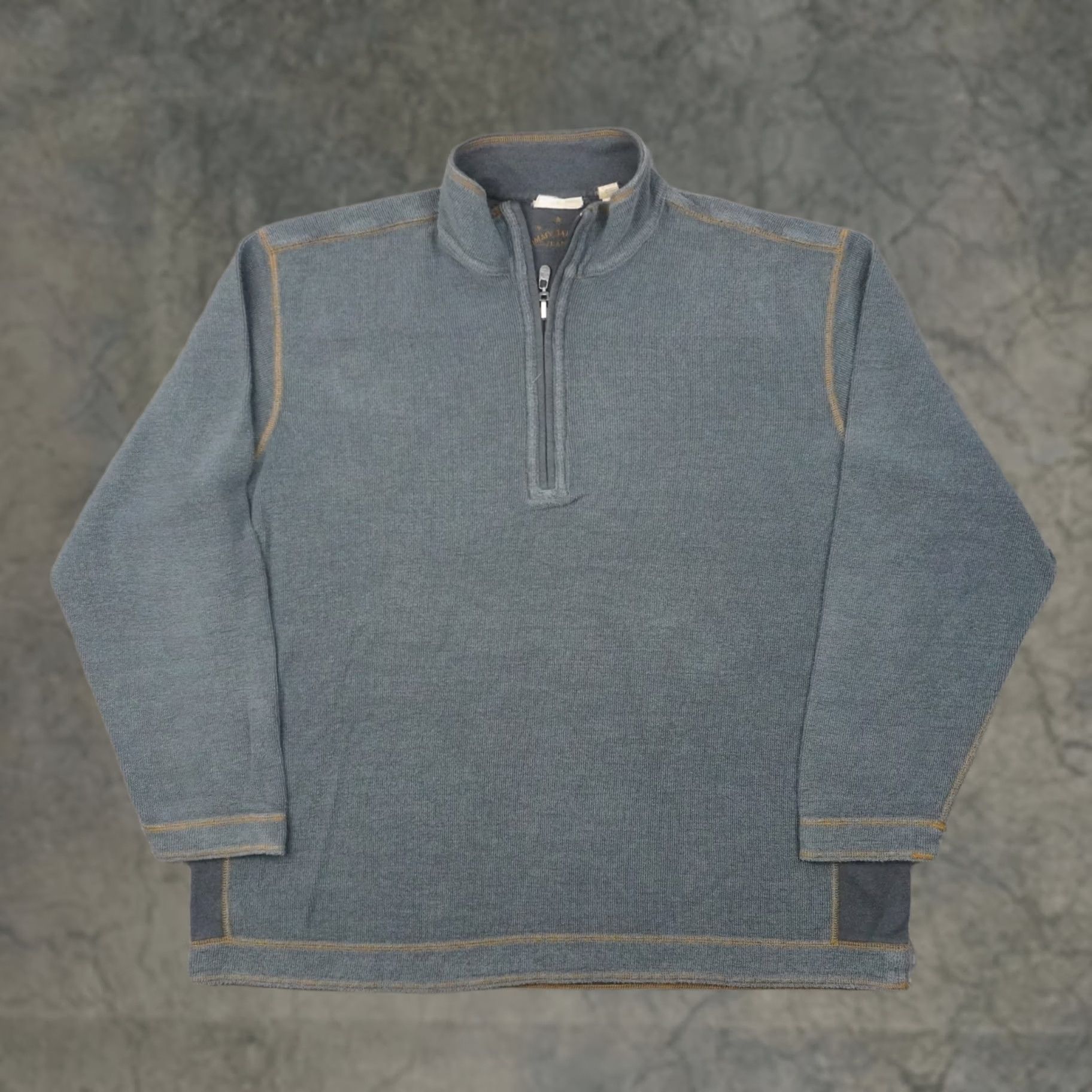 Tommy Bahama Tommy Bahama Reversible 1/4 Zip Mens 2XL Gray Long Sleeve Pullover Sweatshirt Size US XXL / EU 58 / 5 - 1 Thumbnail