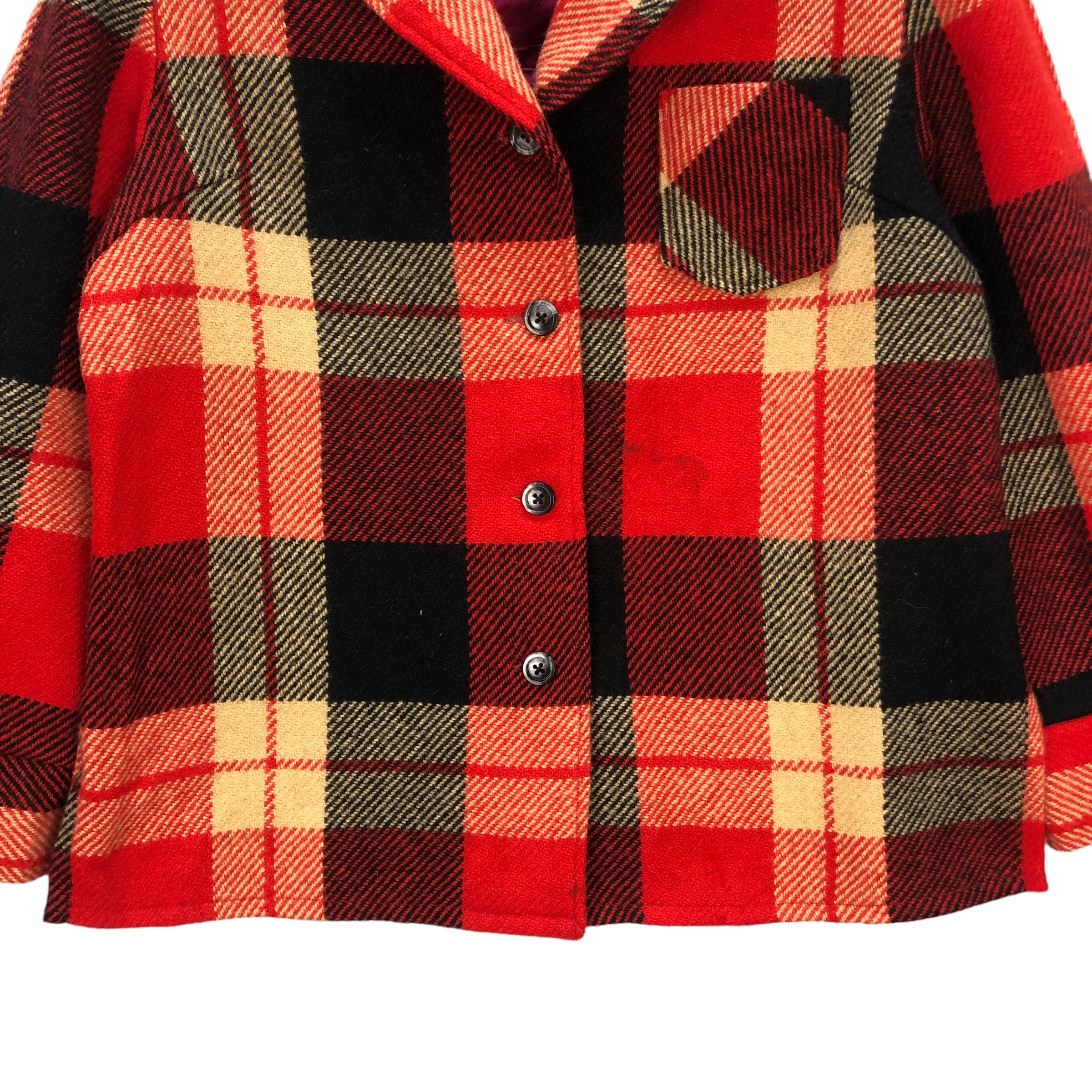 Japanese Brand SAGAMI LIC TARTAN CASUAL JACKET #7350-132 Size M / US 6-8 / IT 42-44 - 3 Thumbnail