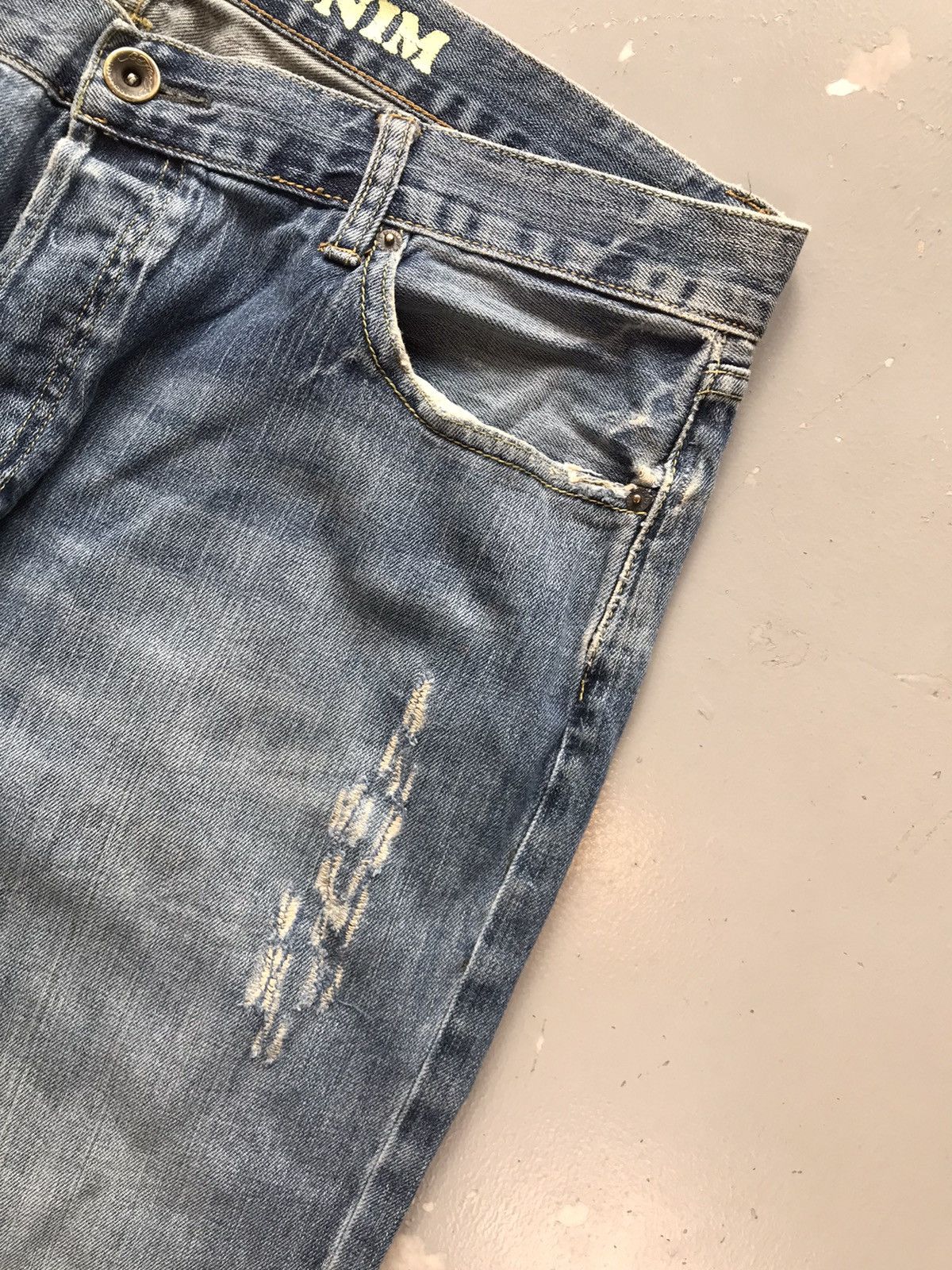 Ed Hardy × Vintage Vintage Edhardy distressed straight fit denim Size US 42 / EU 58 - 6 Thumbnail