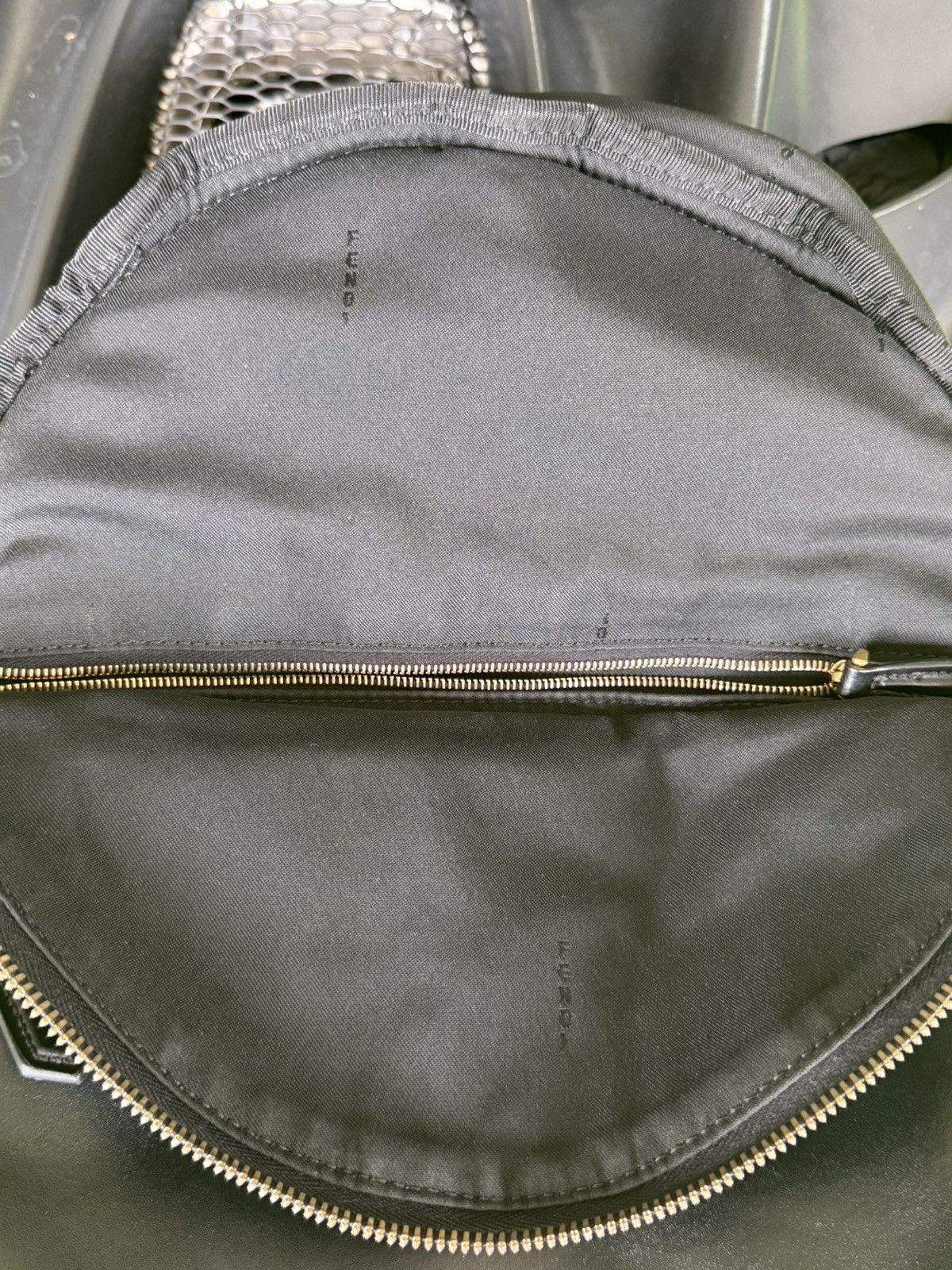 Fendi Fendi Monster Eyes Black Gold Tone Backpack Size ONE SIZE - 14 Thumbnail