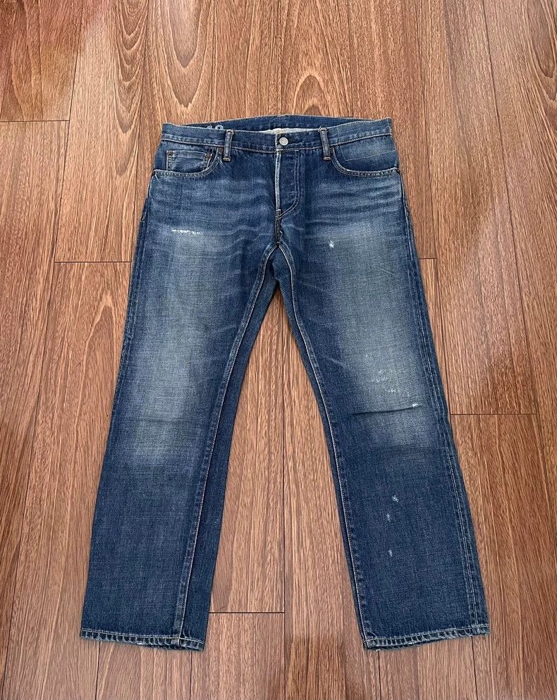 Visvim VISVIM Social Sculpture Damaged Denim Pants Size US 34 / EU 50 - 1 Thumbnail