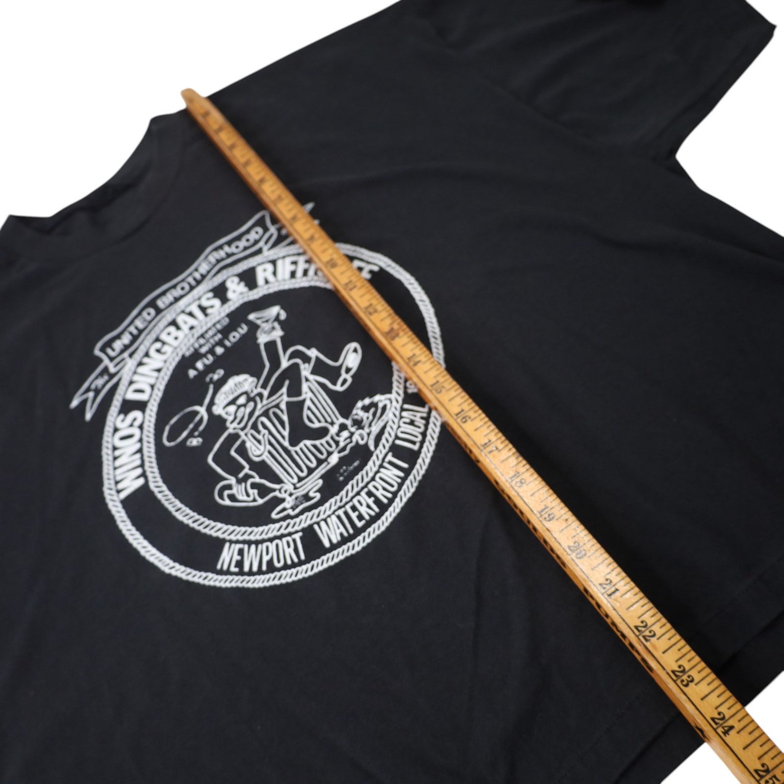 Vintage VTG Brotherhood of Winos, Dingbats, and Riff Raff Crop T Size US XL / EU 56 / 4 - 8 Thumbnail