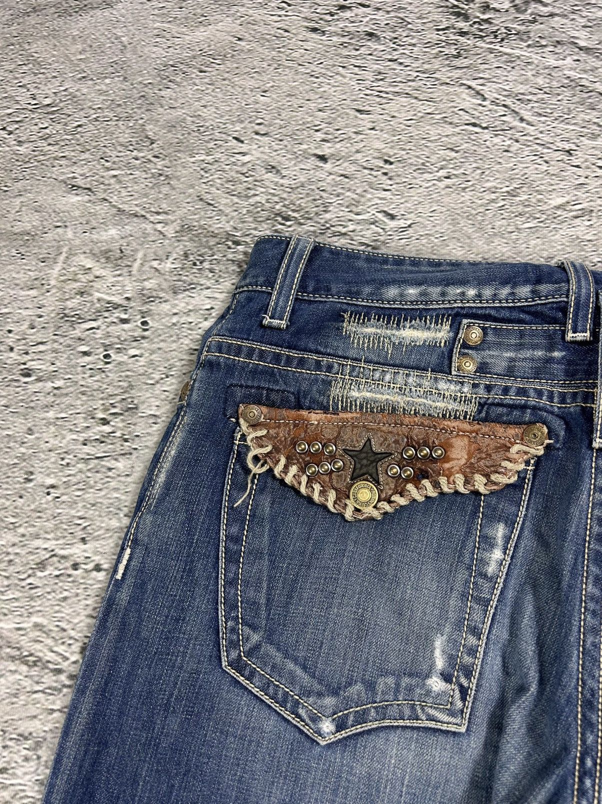 Robins Jeans Robins jeans blue jeans straight Y2K blue brown Size US 34 / EU 50 - 3 Thumbnail