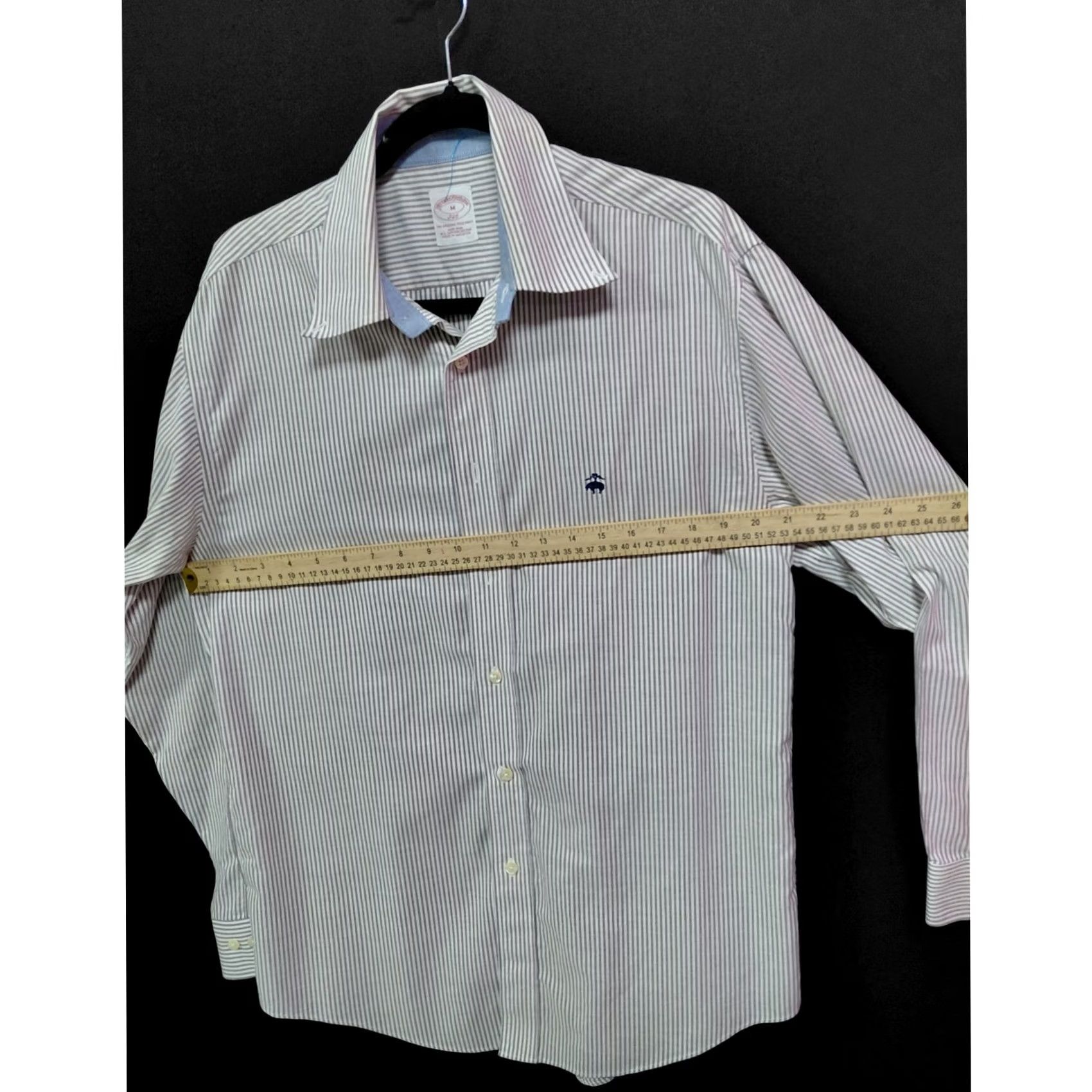 Brooks Brothers Brooks Brothers Shirt Long Sleeve Striped Non-Iron 100% Cotton Men M Size US M / EU 48-50 / 2 - 6 Thumbnail