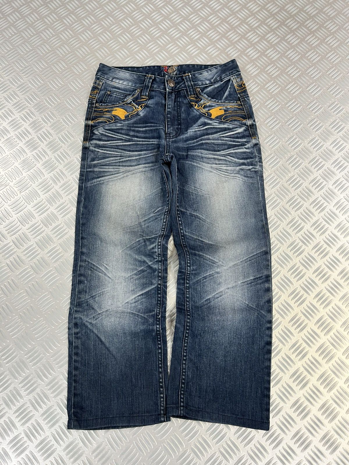 Japanese Brand × Jean × Vintage Japanese branded vintage jeans stone washed embroidered y2k Size US 28 / EU 44 - 3 Thumbnail