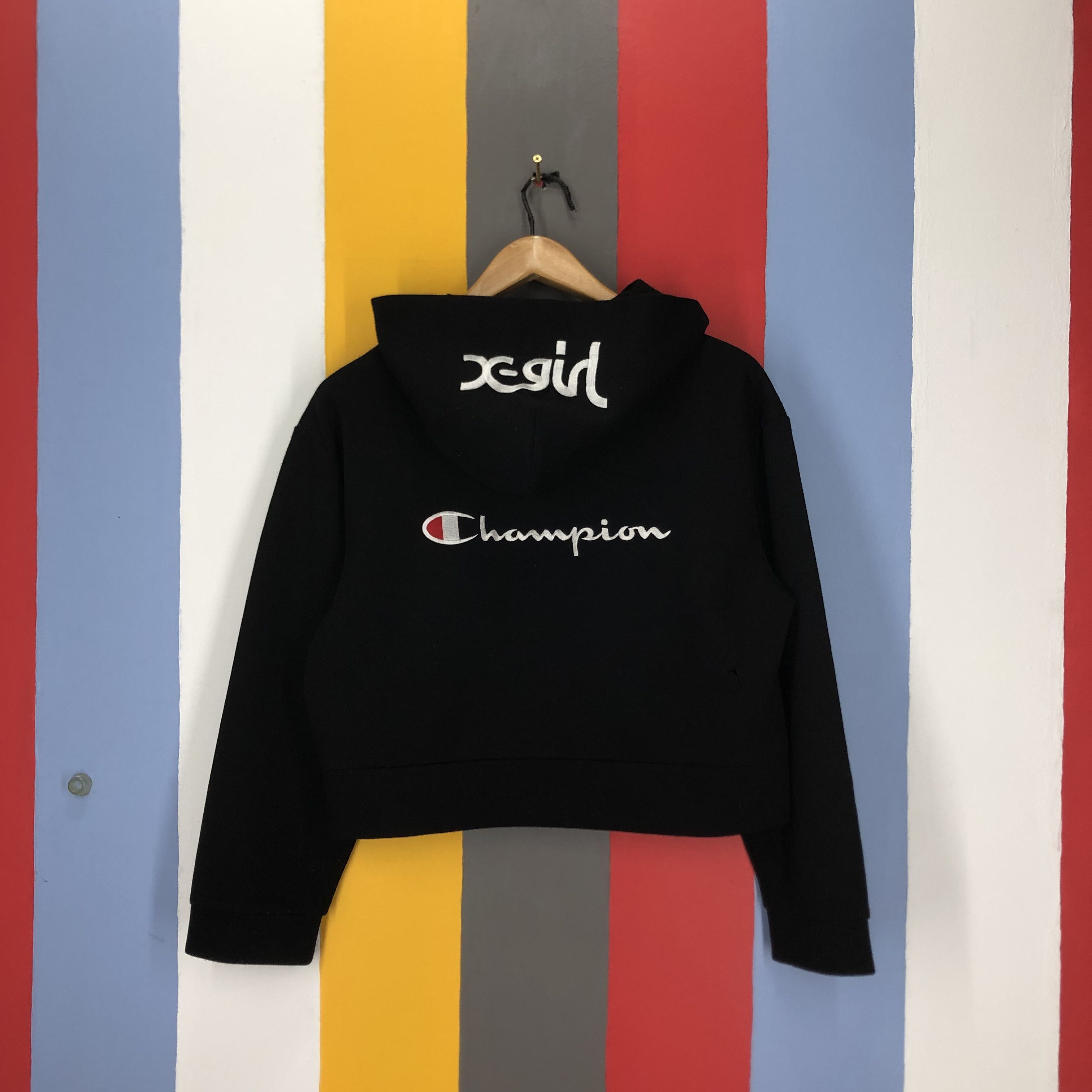 Collaboration CHAMPION x X-GIRL Crop Zipper Hoodie #1629/03