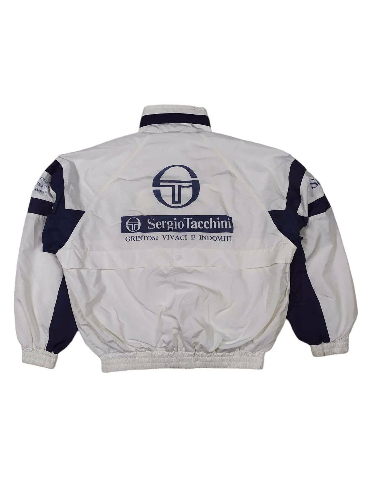 Sergio Tacchini VINTAGE 🔥 Sergio Tacchini Nylon Big Logo Spell Out Jacket Size US L / EU 52-54 / 3 - 7 Thumbnail