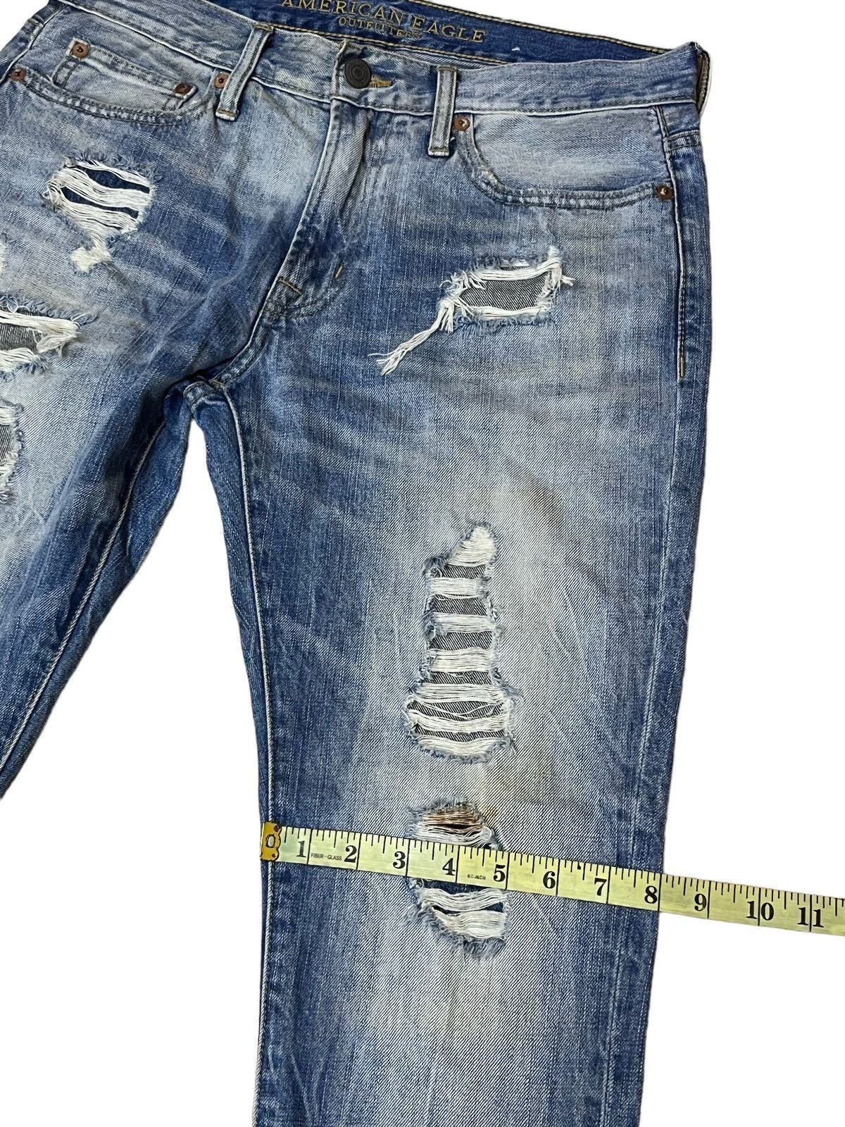 American Eagle Outfitters AMERICAN EAGLE OUTFITTERS SLIM FIT DISTRESSED STYLE DENIM Size US 33 - 11 Thumbnail