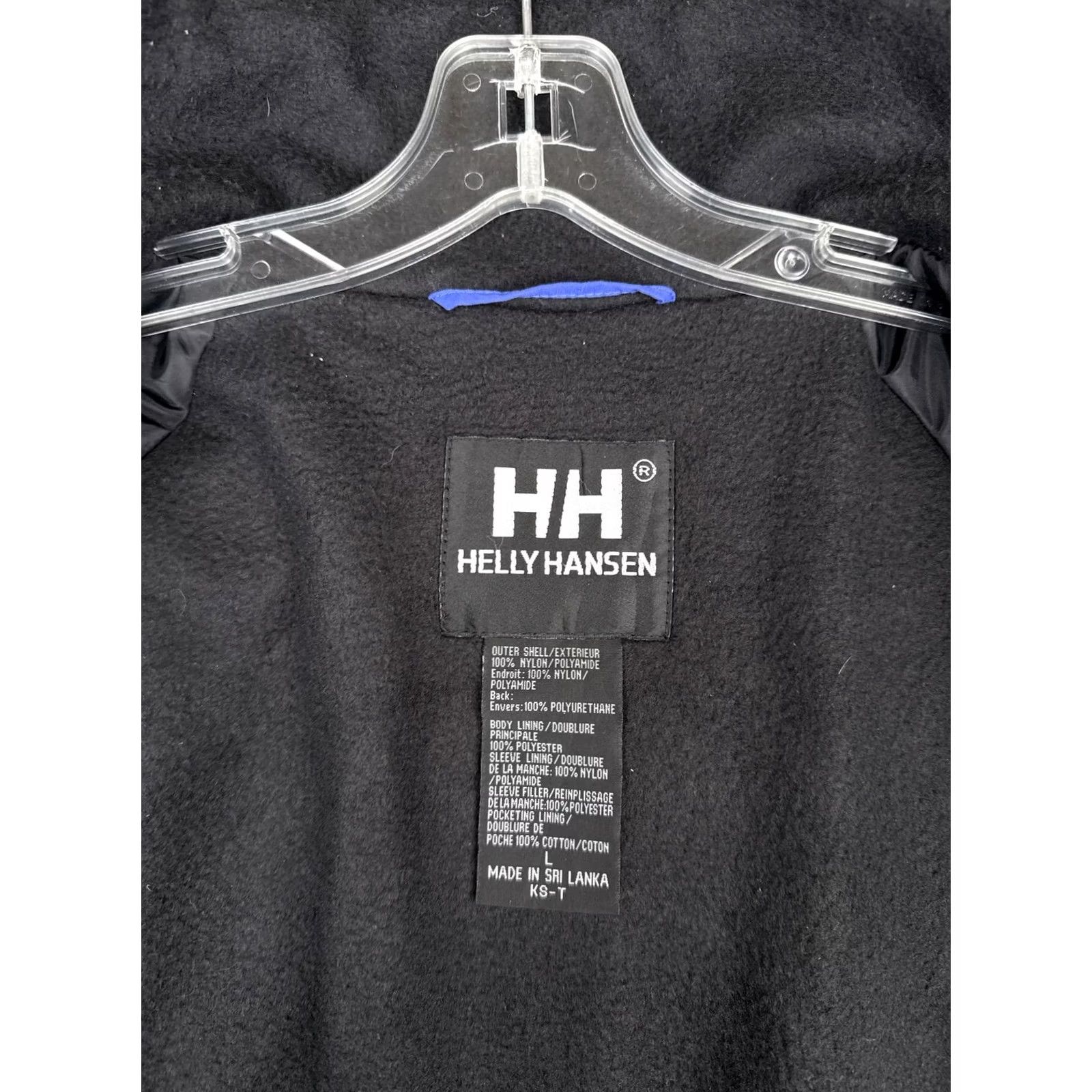 Helly Hansen Helly Hansen Jacket Men L Black Bomber Insulated Fleece Lined Zip Pockets Stand-Up Collar Outdoor Hiking Casual Fibers: Nylon Shell, Polyester Lining Size US L / EU 52-54 / 3 - 3 Thumbnail