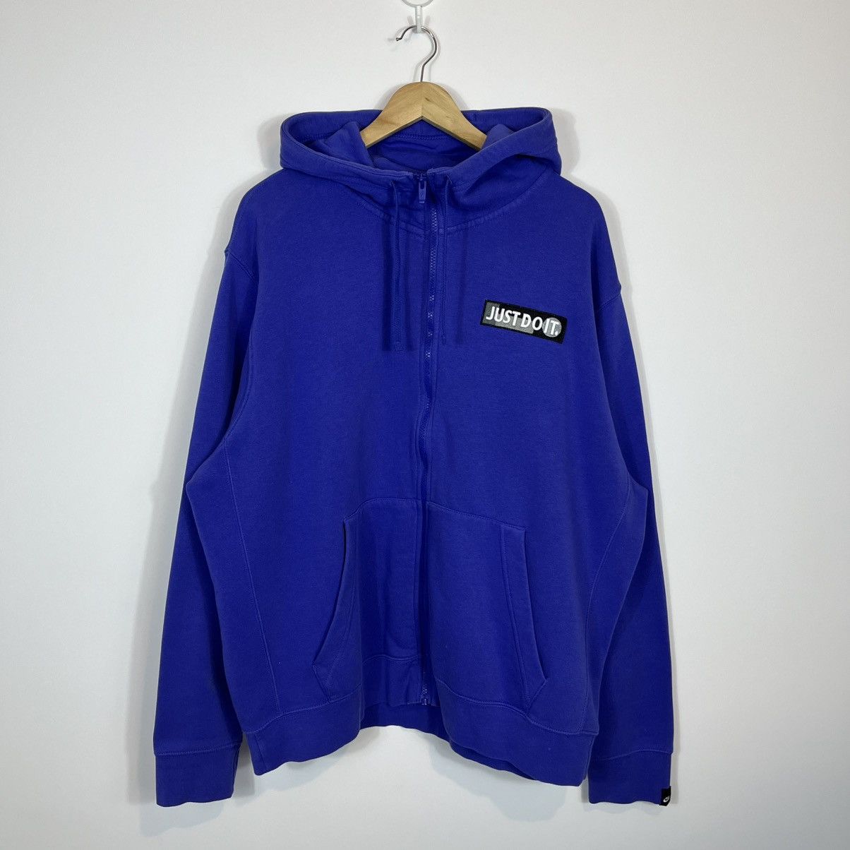 Nike Nike Just Do It Blue Zip Hoodie Streetwear Y2K Size US XL / EU 56 / 4 - 1 Thumbnail