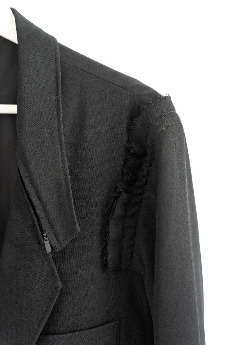 Yohji Yamamoto Yohji Yamamoto size 2 18AW Lace Sleeve Zipper Long blazer 2 Size 36R - 5 Thumbnail