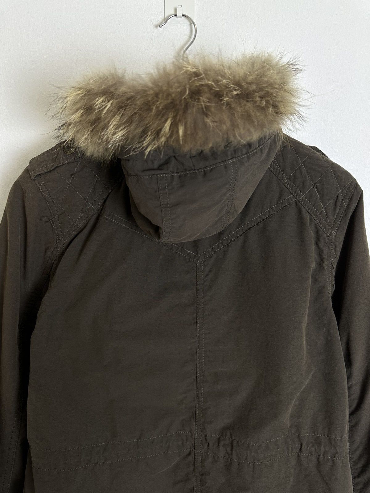 Le Grande Bleu (L.G.B.) 00’s Sorridere Multiple Pocket Fur Hoodie Parachute Jacket Size US M / EU 48-50 / 2 - 4 Thumbnail