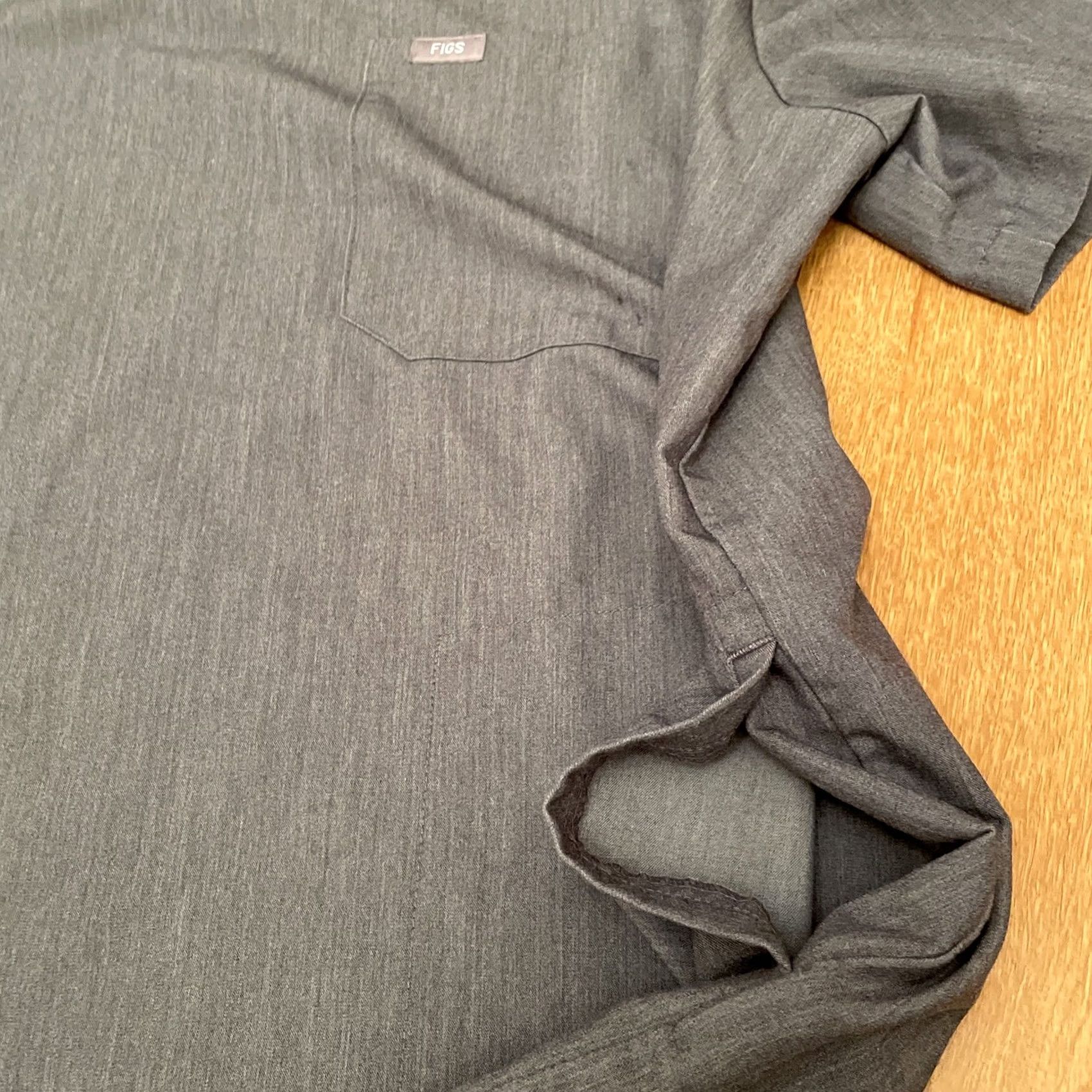 Vintage FIGS Scrubs Top Mens Large Leon 3 Pocket Technical Collection Graphite Gray Mens L Gray Solid Polyester Pre-owned# Size US L / EU 52-54 / 3 - 4 Thumbnail