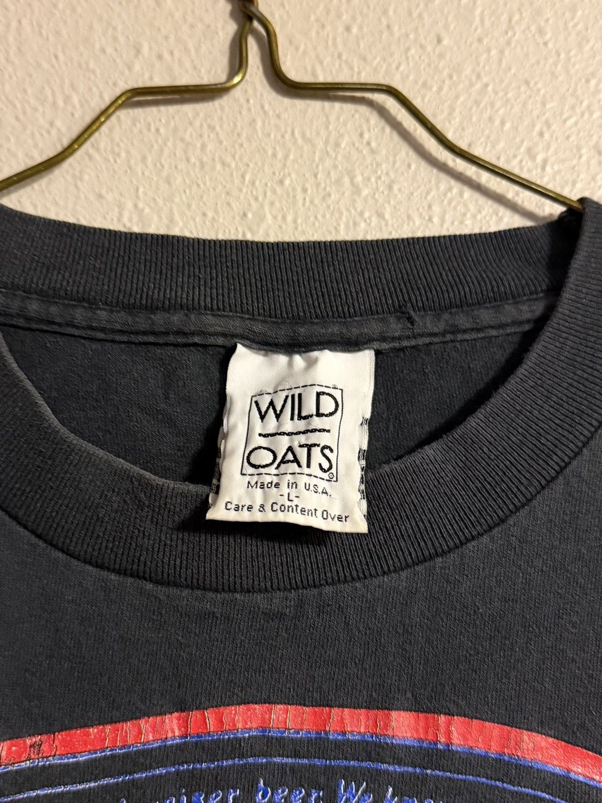 Budweiser Rare vtg 90s Budweiser wild oats AOP shirt single stitch Size US L / EU 52-54 / 3 - 4 Thumbnail