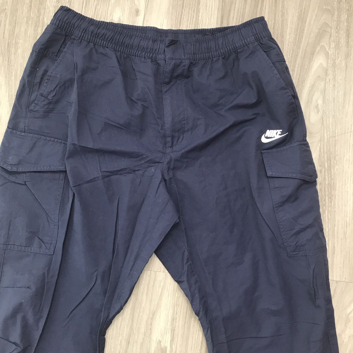 Nike Nike Cargo Twill Chino Pants Blue Mens Medium Size US 36 / EU 52 - 2 Thumbnail
