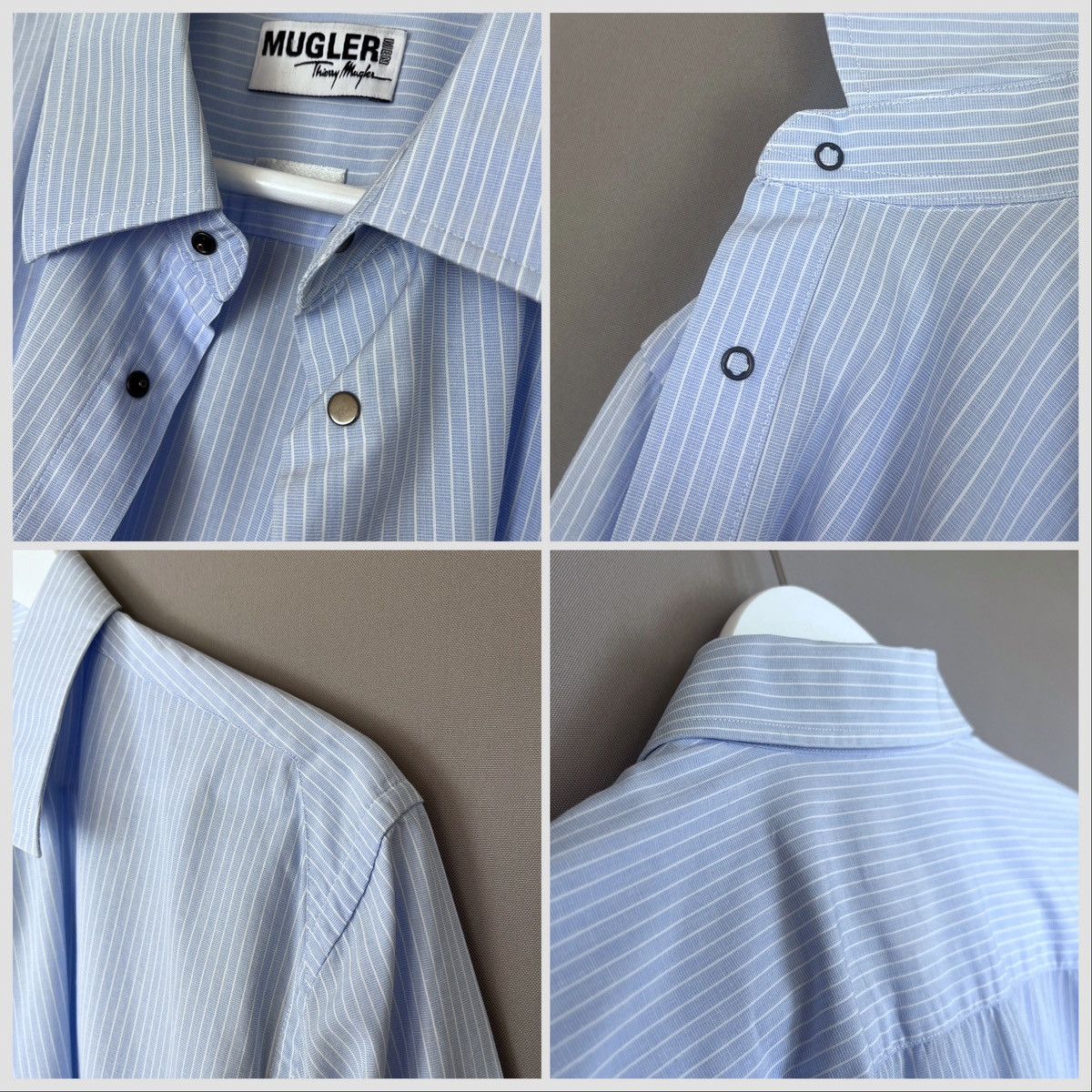 Thierry Mugler 🔥Vintage Archive THIERRY MUGLER Metallic Buttons Shity Size US L / EU 52-54 / 3 - 5 Thumbnail