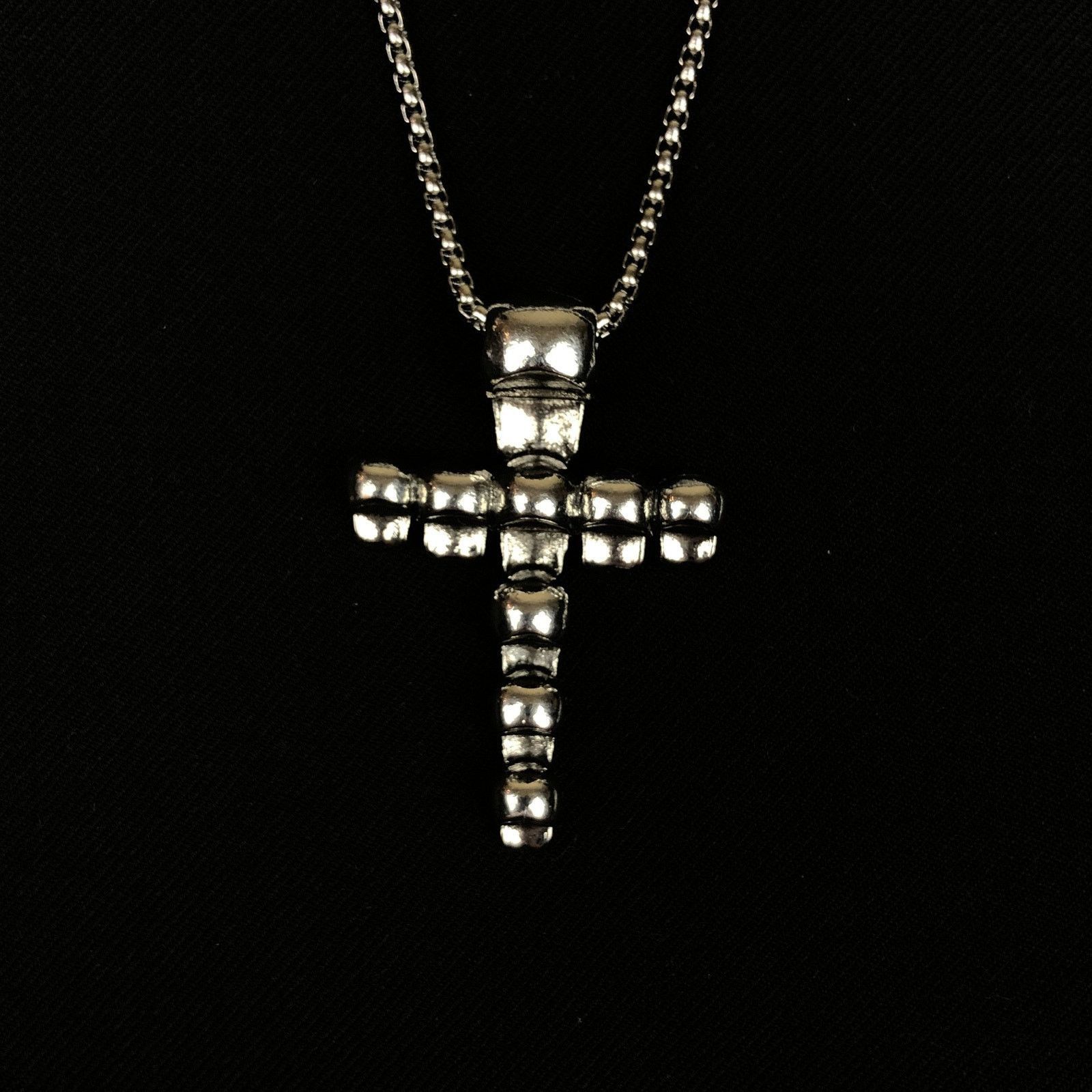 Jewelry Skull Cross Punk Necklace Chain Size ONE SIZE - 4 Thumbnail