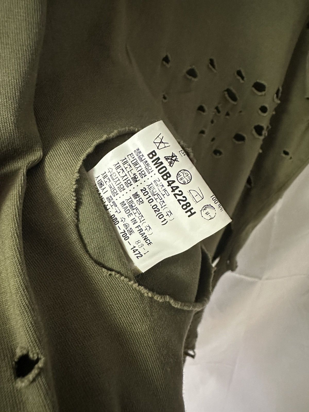 Balmain Balmain by Decarnin SS10 Destroyed Military Shirt Size US M / EU 48-50 / 2 - 9 Thumbnail