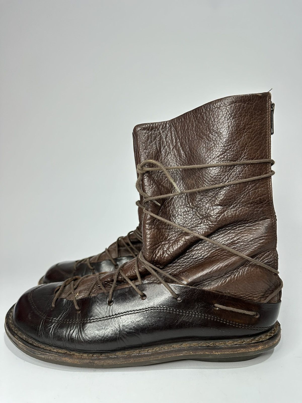 Trippen Trippen Zeus Brown Leather Lace Up Boots Size 6 Us. Size US 6.5 / EU 39-40 - 2 Thumbnail