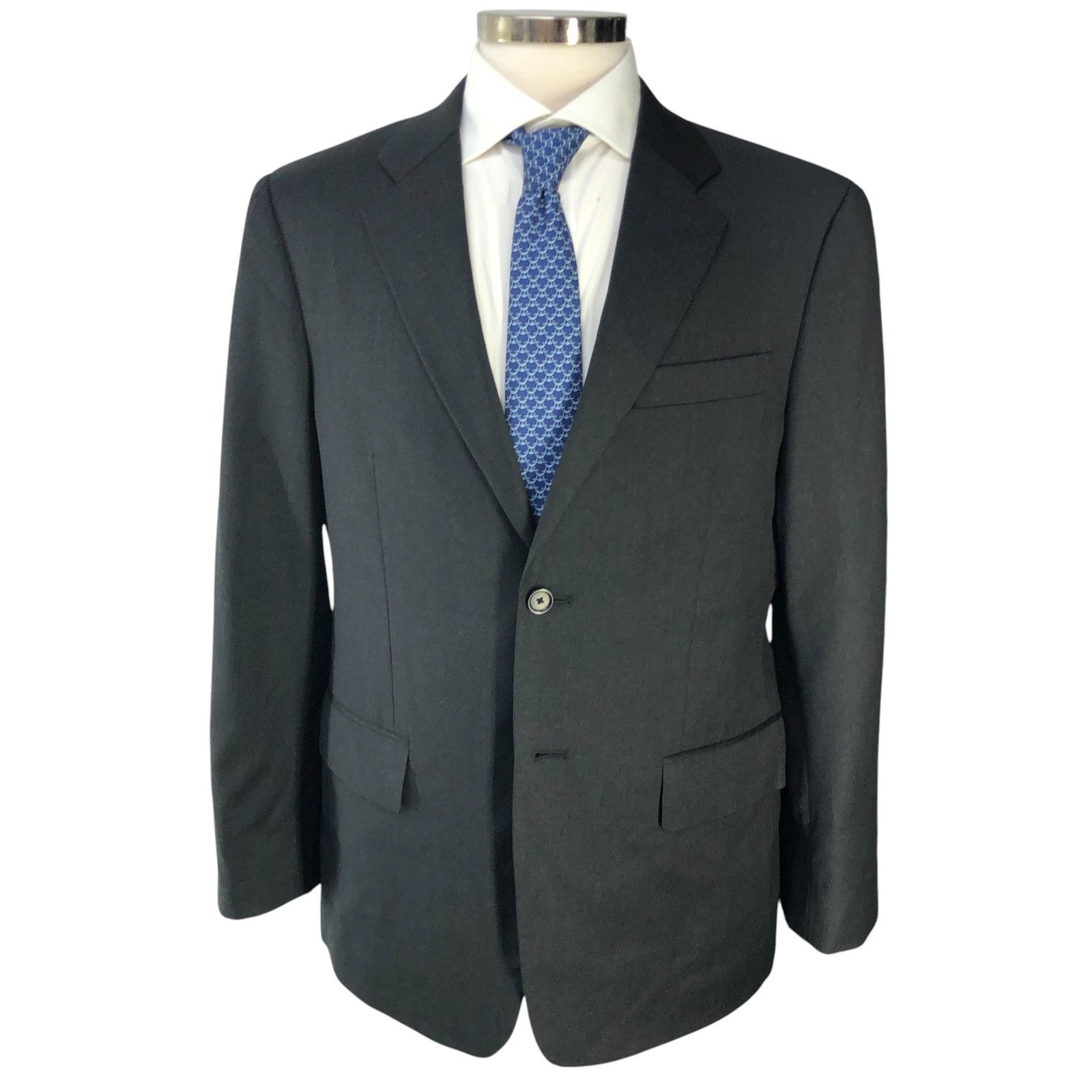 Nordstrom John W Nordstrom Size 42S Sport Coat 2 Button Charcoal Gray Size 42S - 13 Thumbnail